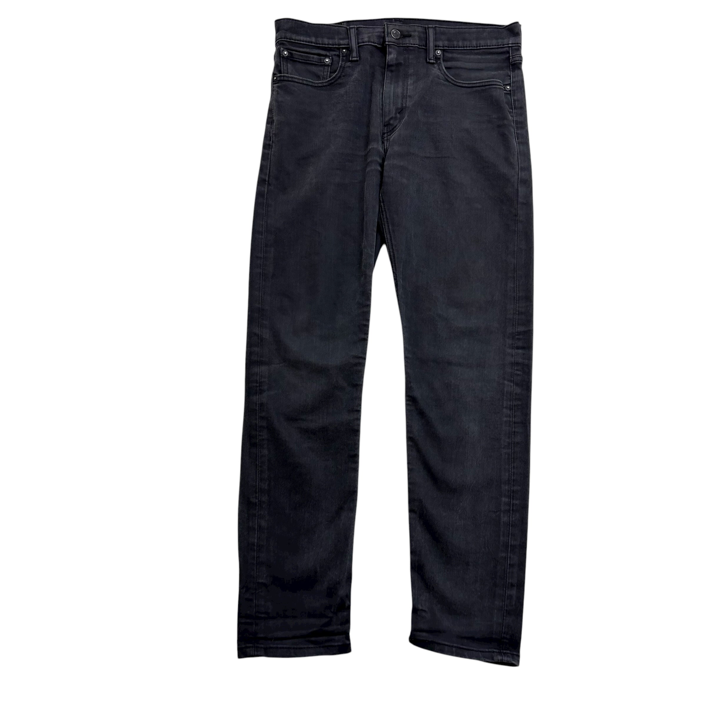 Levis 502 Jeans W32 L31 Mens Black Regular Tapered Fit Stretch Denim