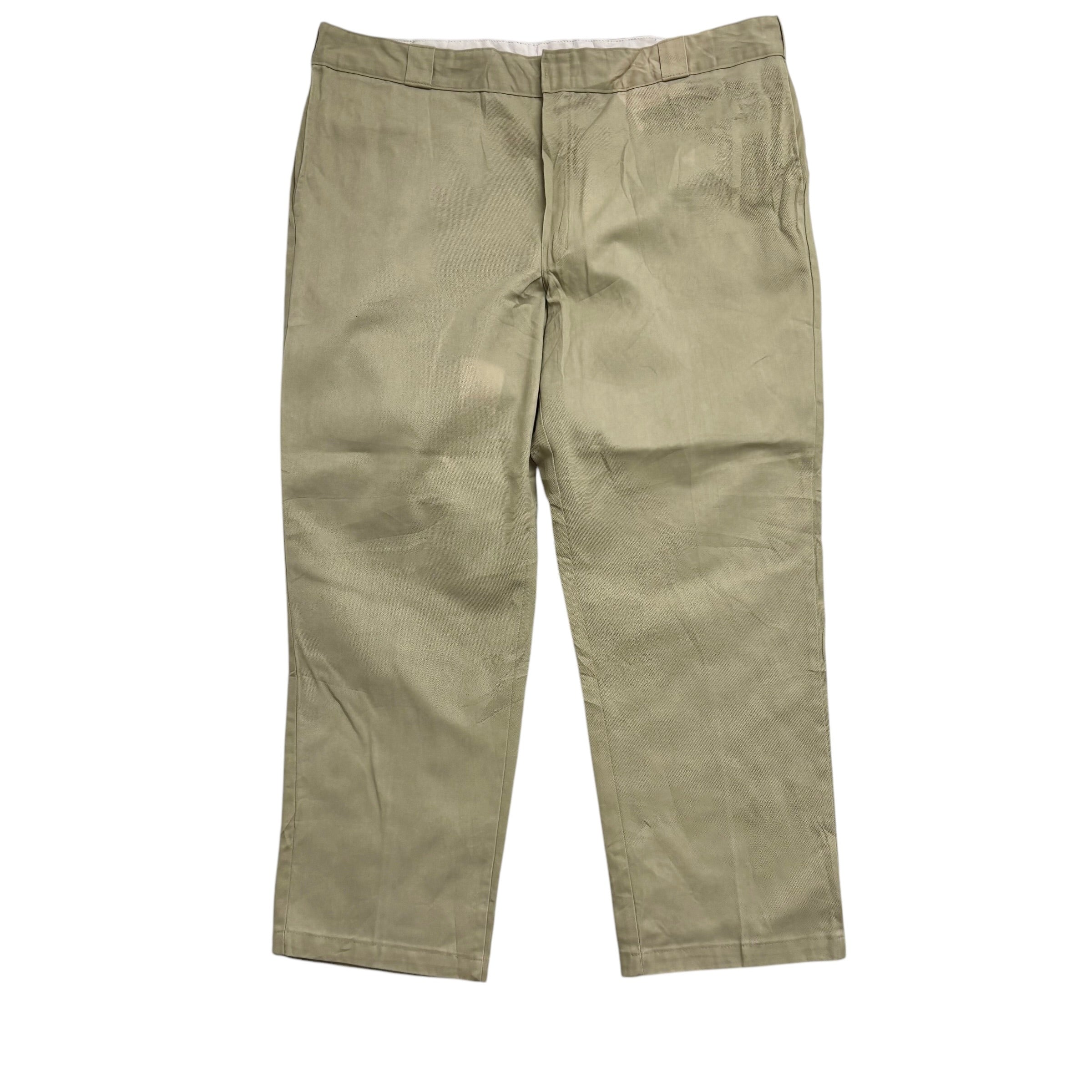 Dickies 874 Trousers W44 L30 Mens Beige Pants Original Straight Fit Workwear