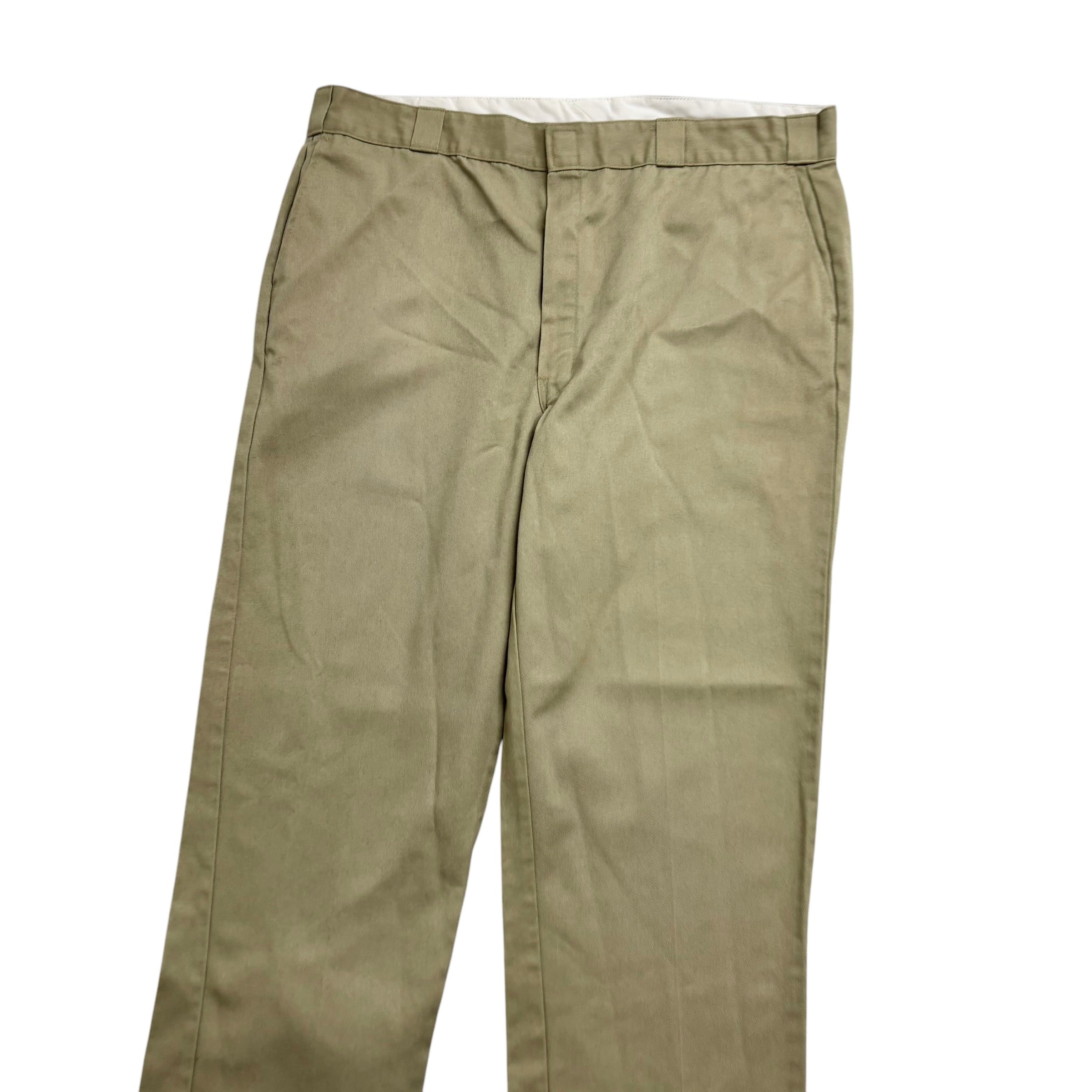 Dickies 874 Trousers W42 L32 Mens Beige Desert Sand Pants Original Fit Workwear