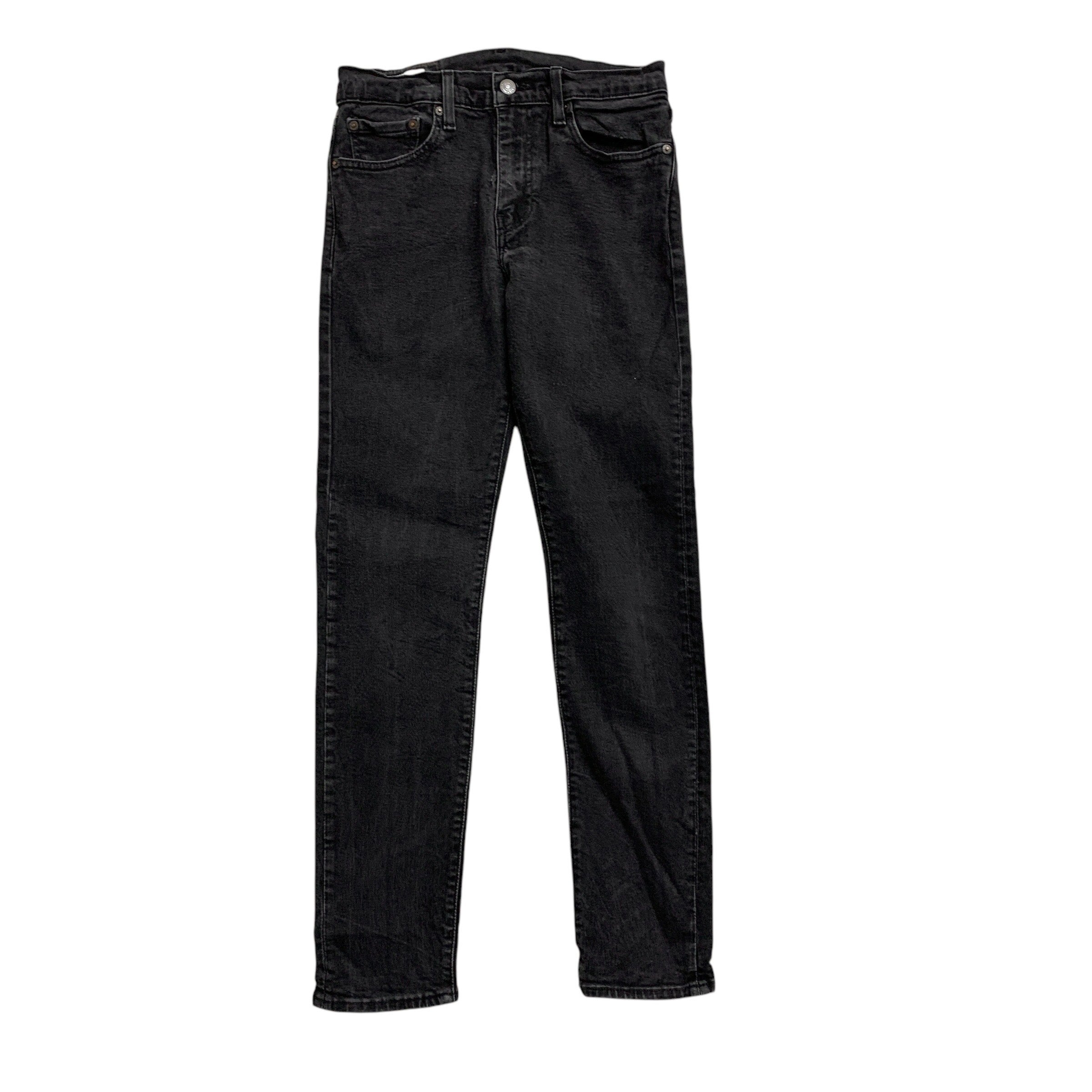 Levis 512 Jeans W28 L31 Mens Black Slim Tapered Fit Stretch Premium Denim (G)