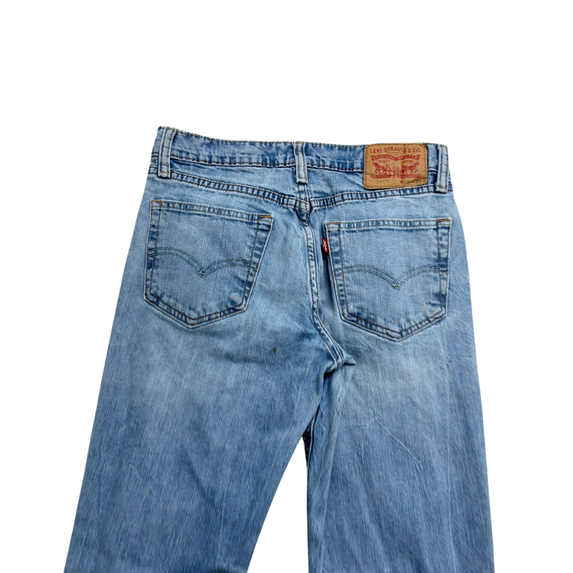 Levis 541 Jeans W29 L31 Mens Light Blue Athletic Tapered Fit Stretch Denim