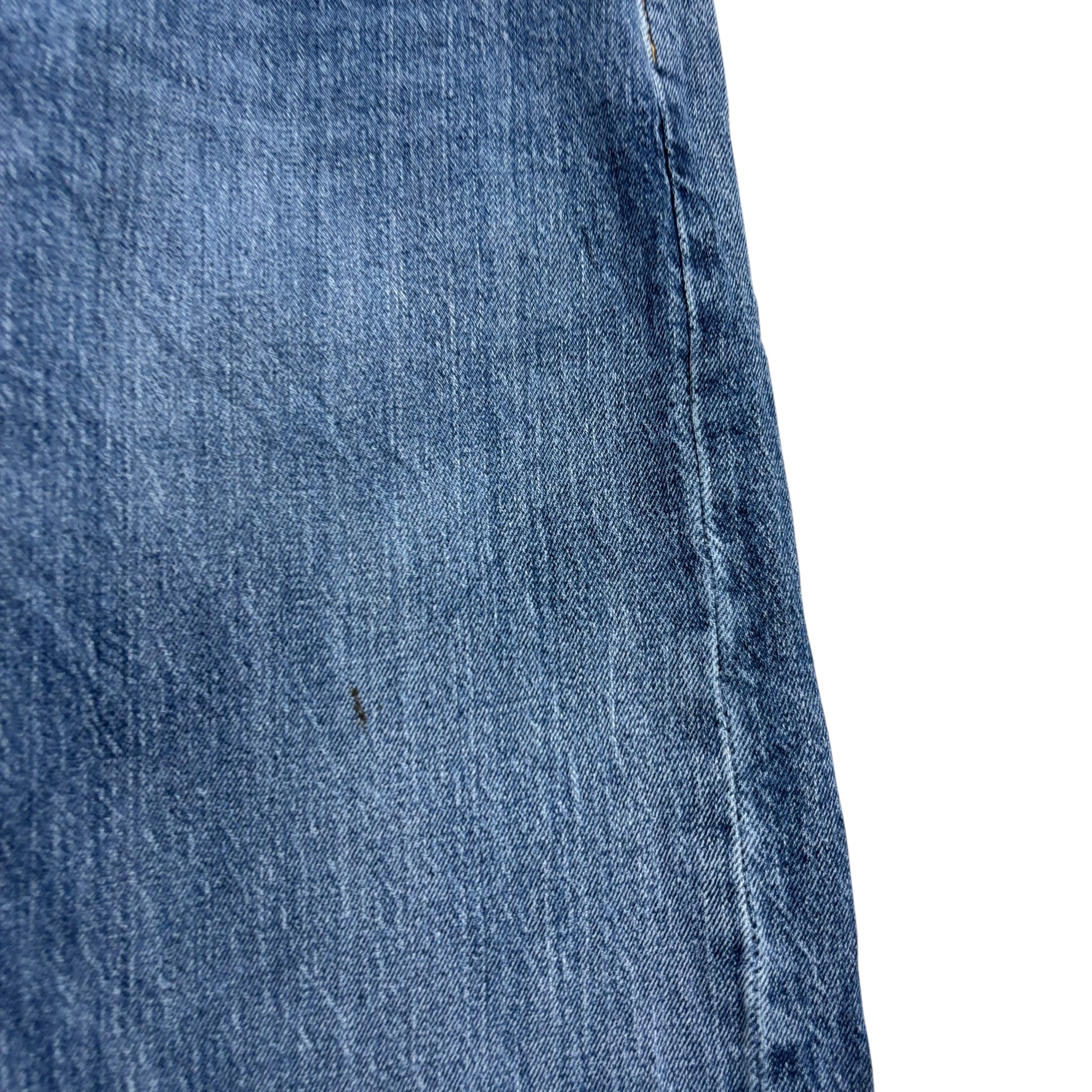 Levis 505 Jeans W31 L32 Mens Mid Blue Regular Straight Fit Stretch Denim