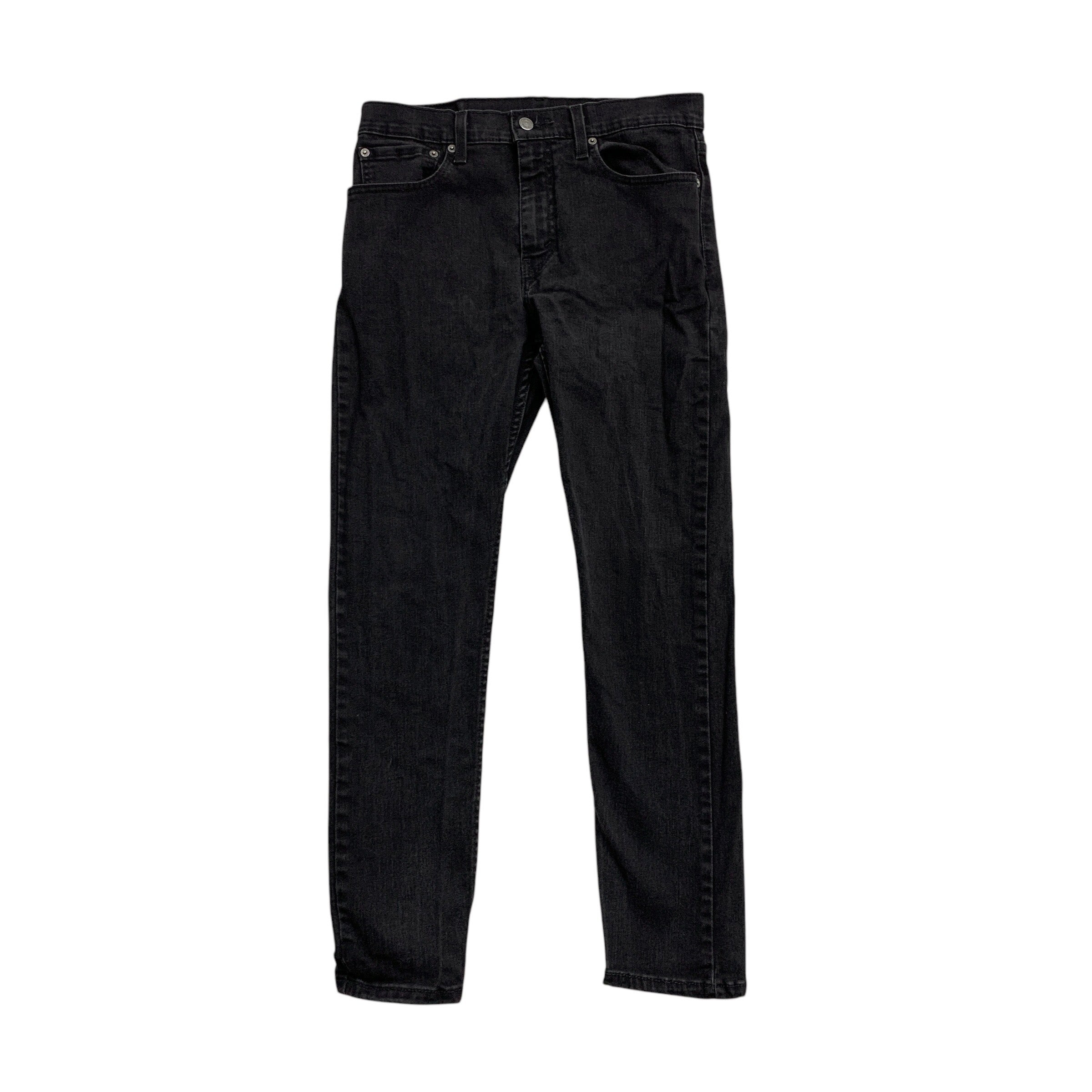 Levis 512 Jeans W31 L29 Mens Black Slim Tapered Fit Stretch Denim (E)