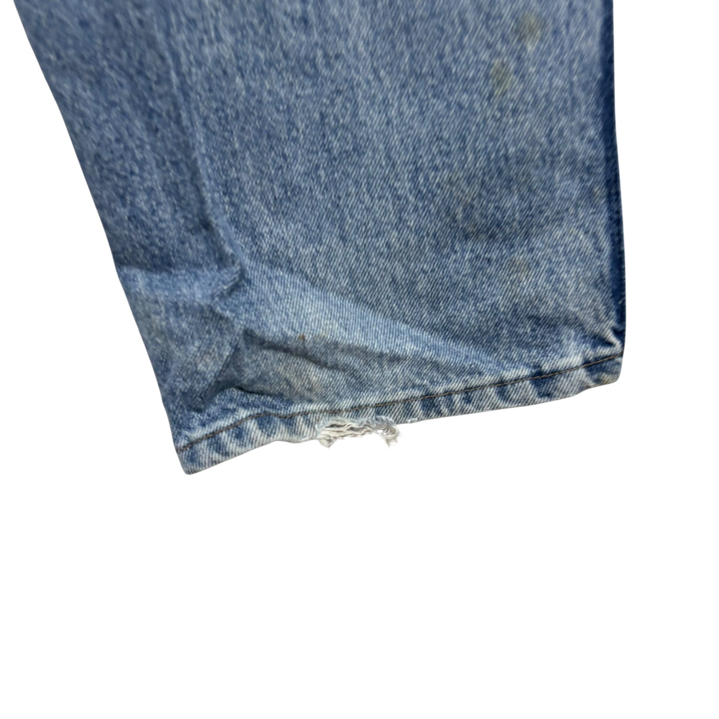 Wrangler Jeans W36 L34 Mens Mid Blue Regular Straight Fit Denim (F)