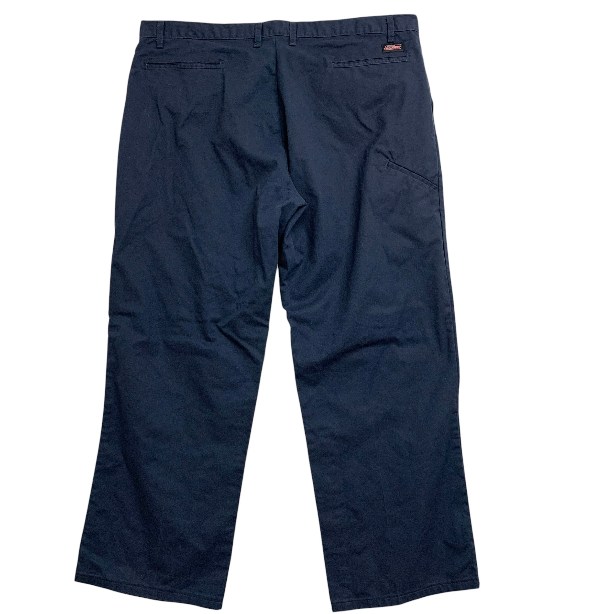 Dickies Trousers W42 L30 Mens Navy Blue Pants Relaxed Straight Fit Workwear