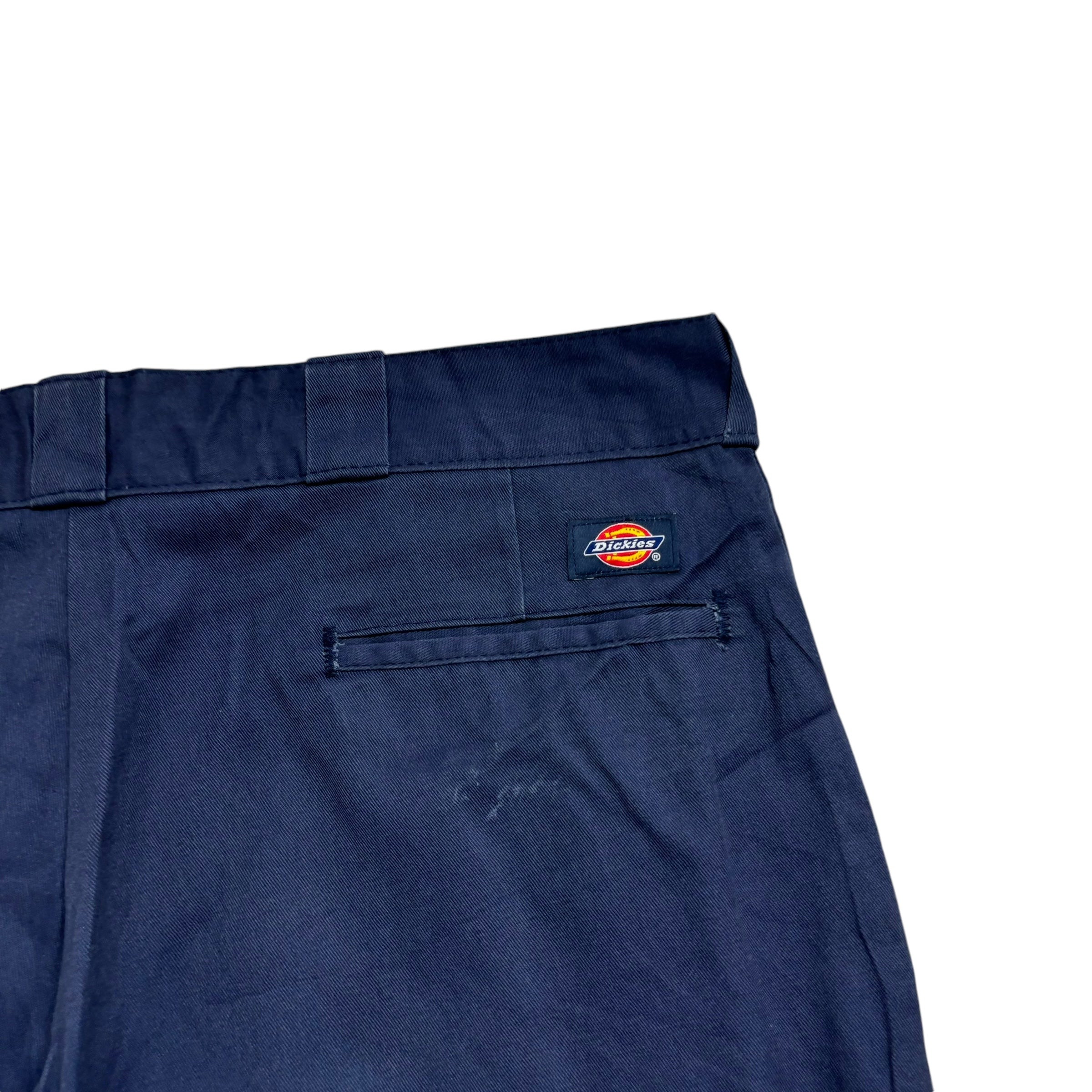 Dickies 874 Trousers W38 L27 Mens Navy Blue Pants Original Straight Fit Workwear