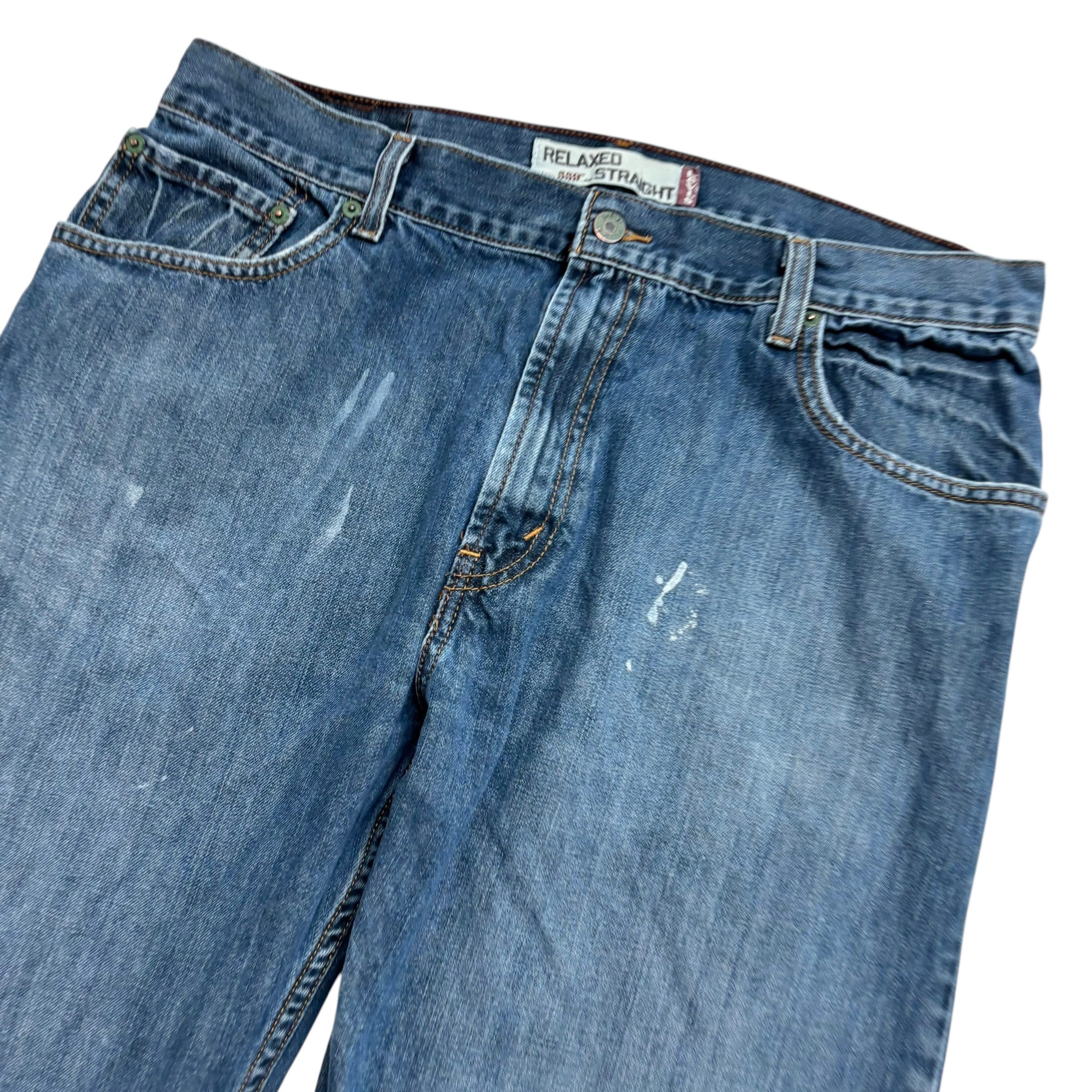 Levis 559 Jeans W36 L33 Mens Dark Blue Baggy Relaxed Straight Fit Vintage