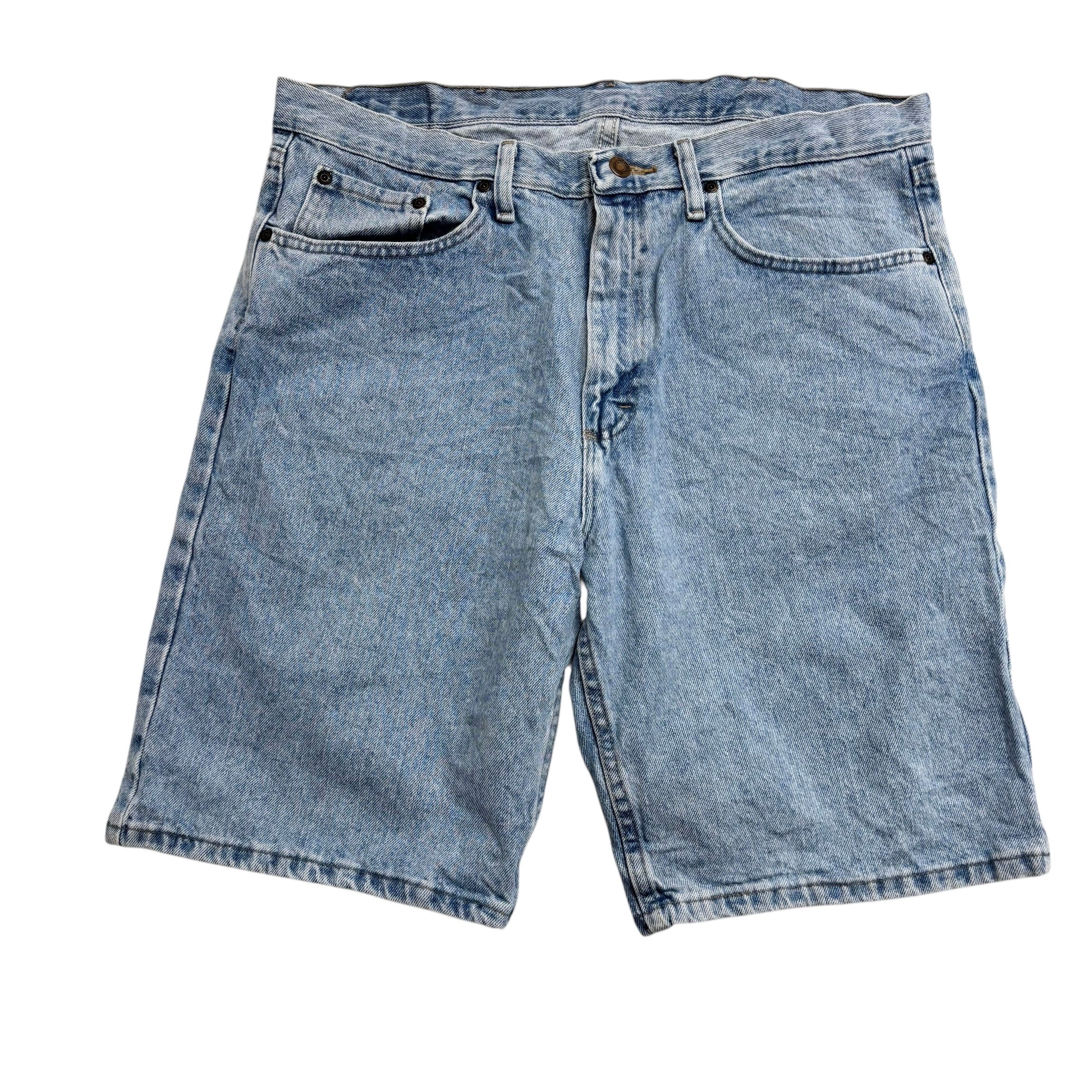 Wrangler Jorts W36 Mens Denim Shorts Light Blue Regular Fit (E)