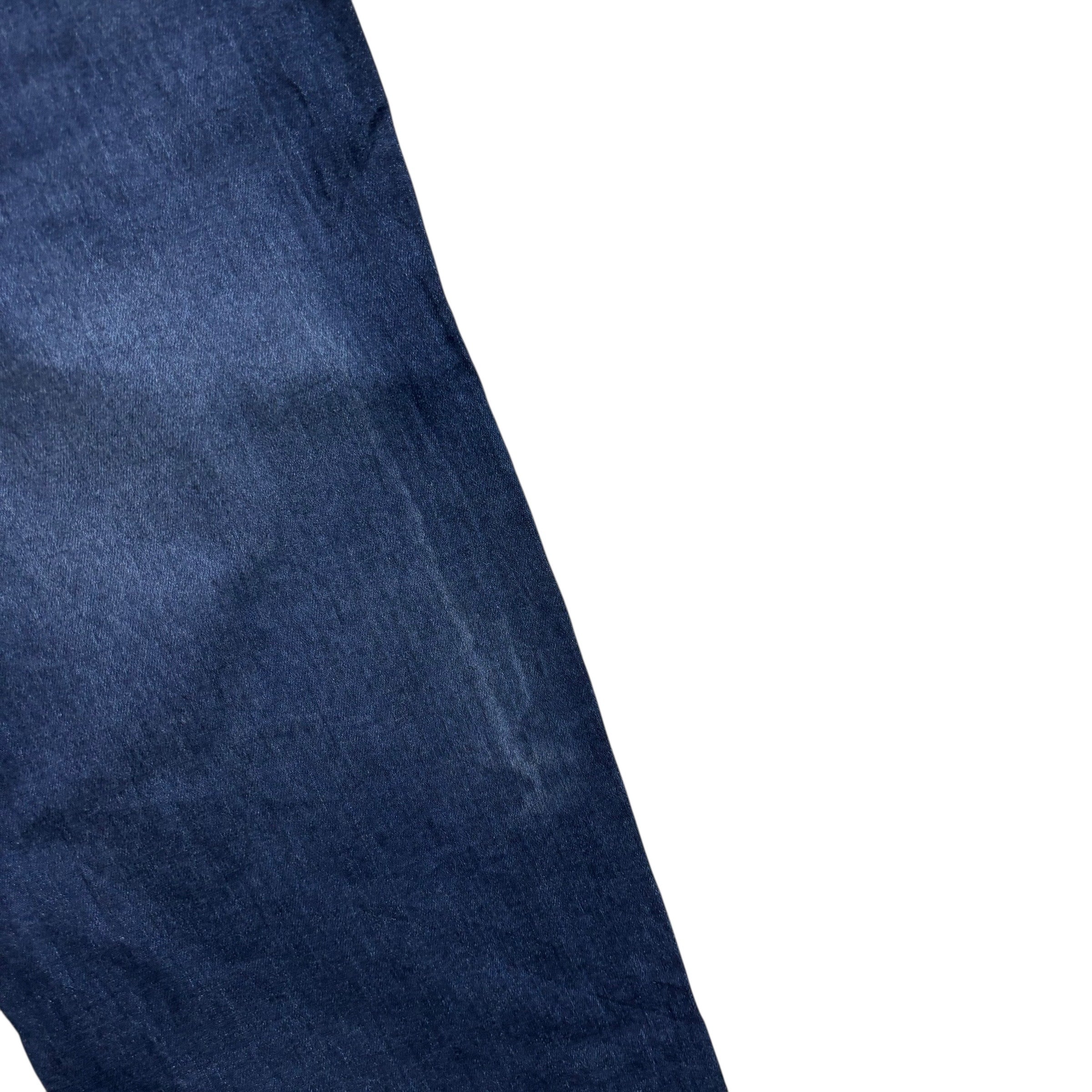 Levis 541 Jeans W42 L32 Mens Navy Blue Athletic Tapered Fit Stretch Denim