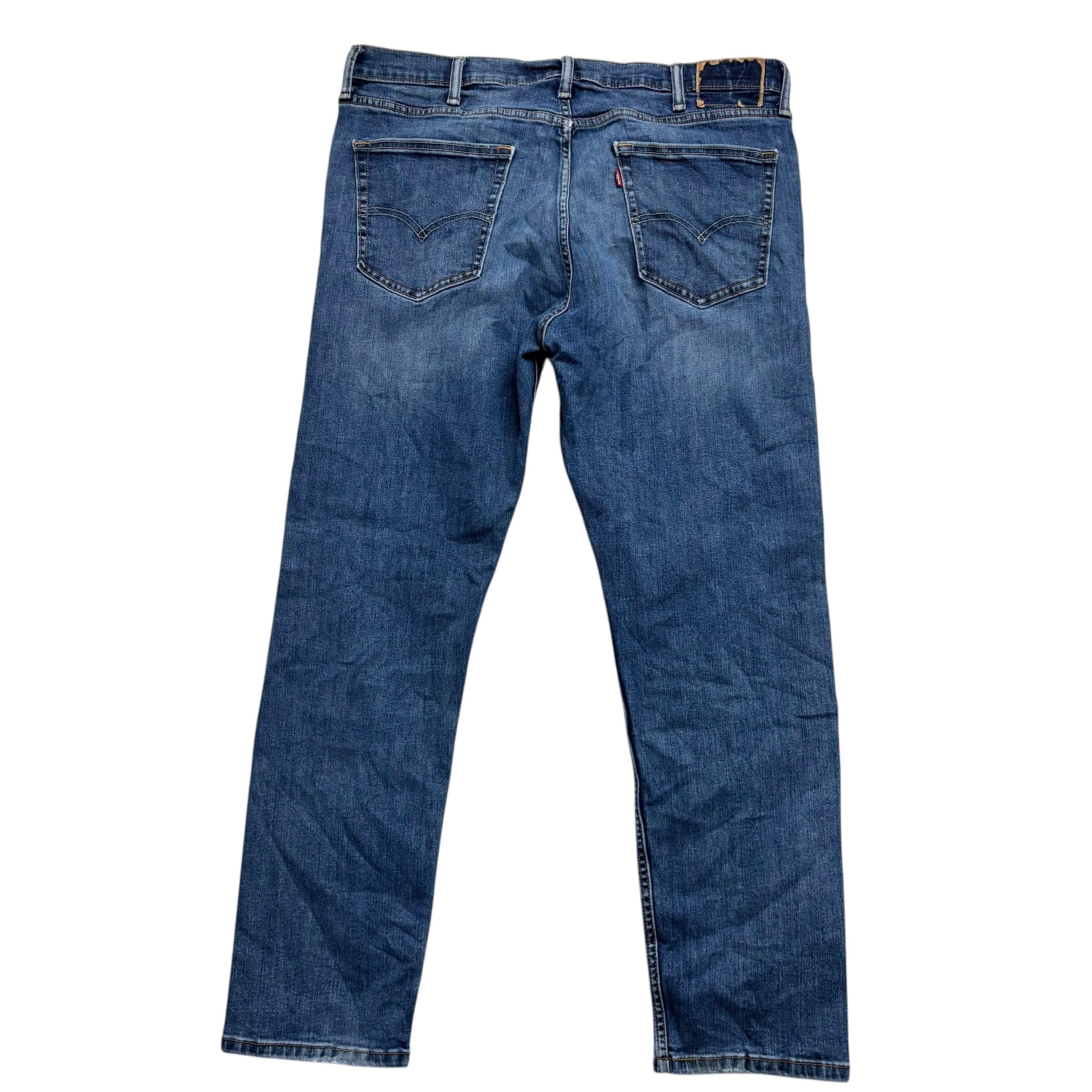 Levis 502 Jeans W38 L30 Mens Mid Blue Regular Tapered Fit Stretch Denim