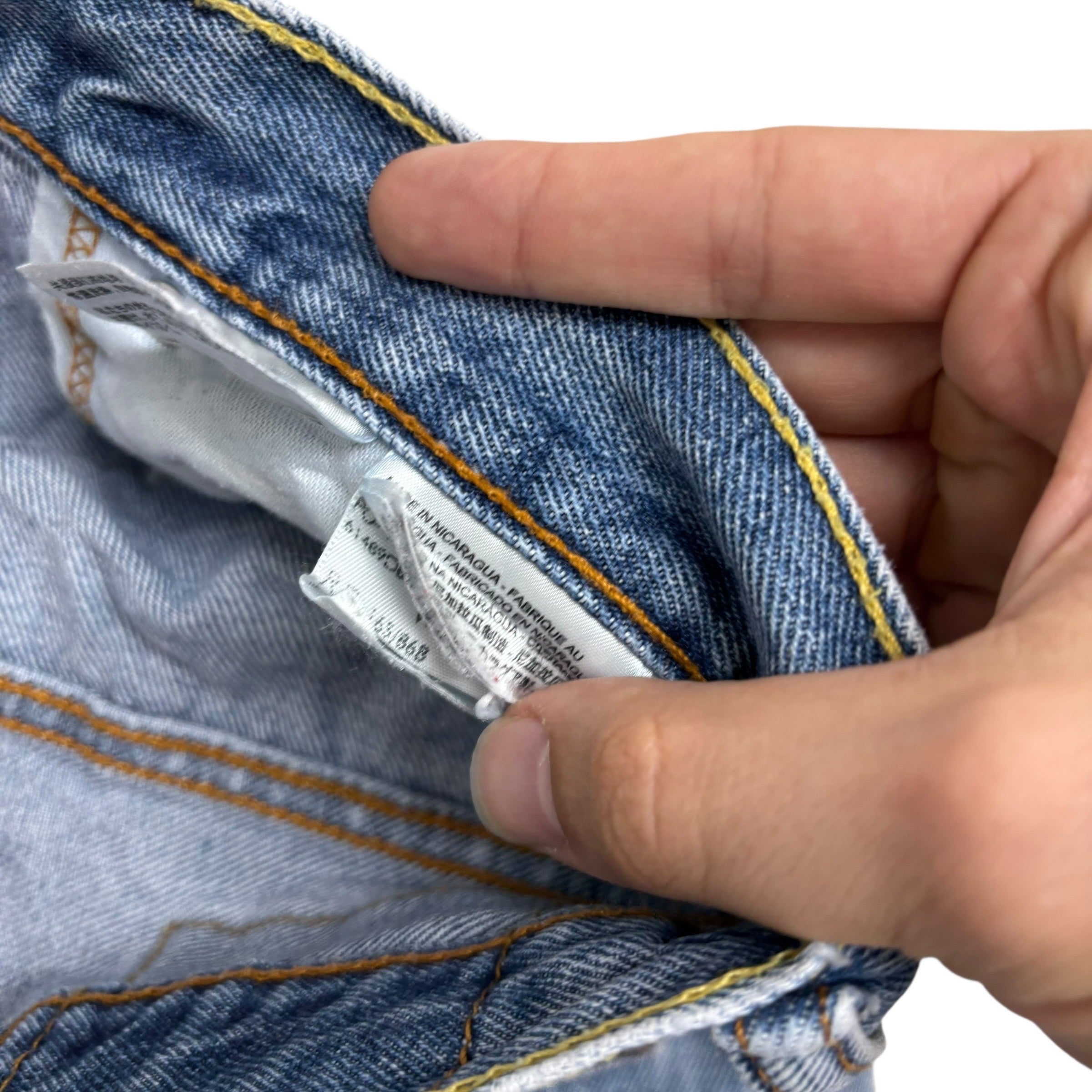 Levis 550 Jeans W34 L29 Mens Light Blue Baggy Relaxed Straight Fit Denim