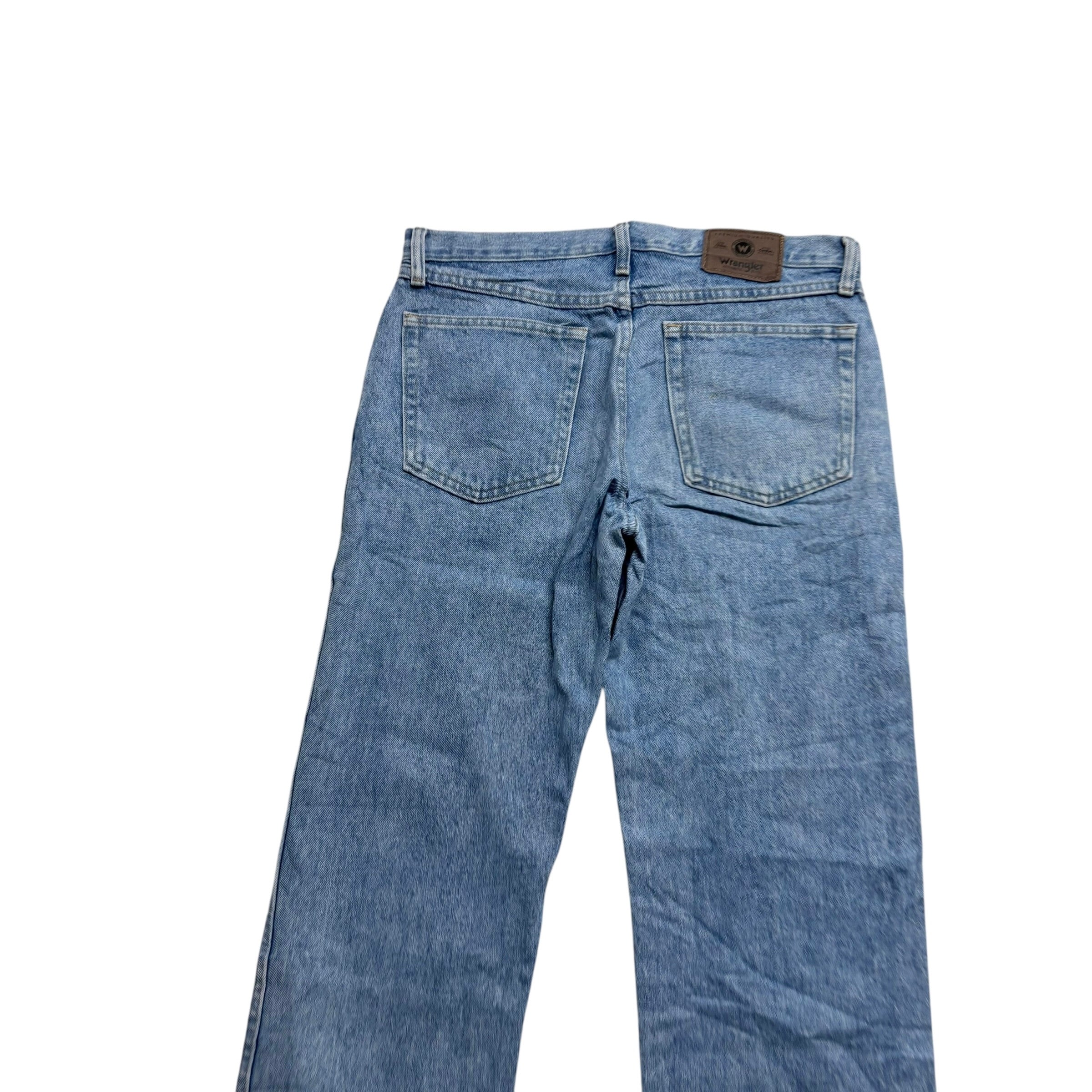 Wrangler Jeans W32 L30 Mens Light Blue Regular Straight Fit Vintage Denim (E)