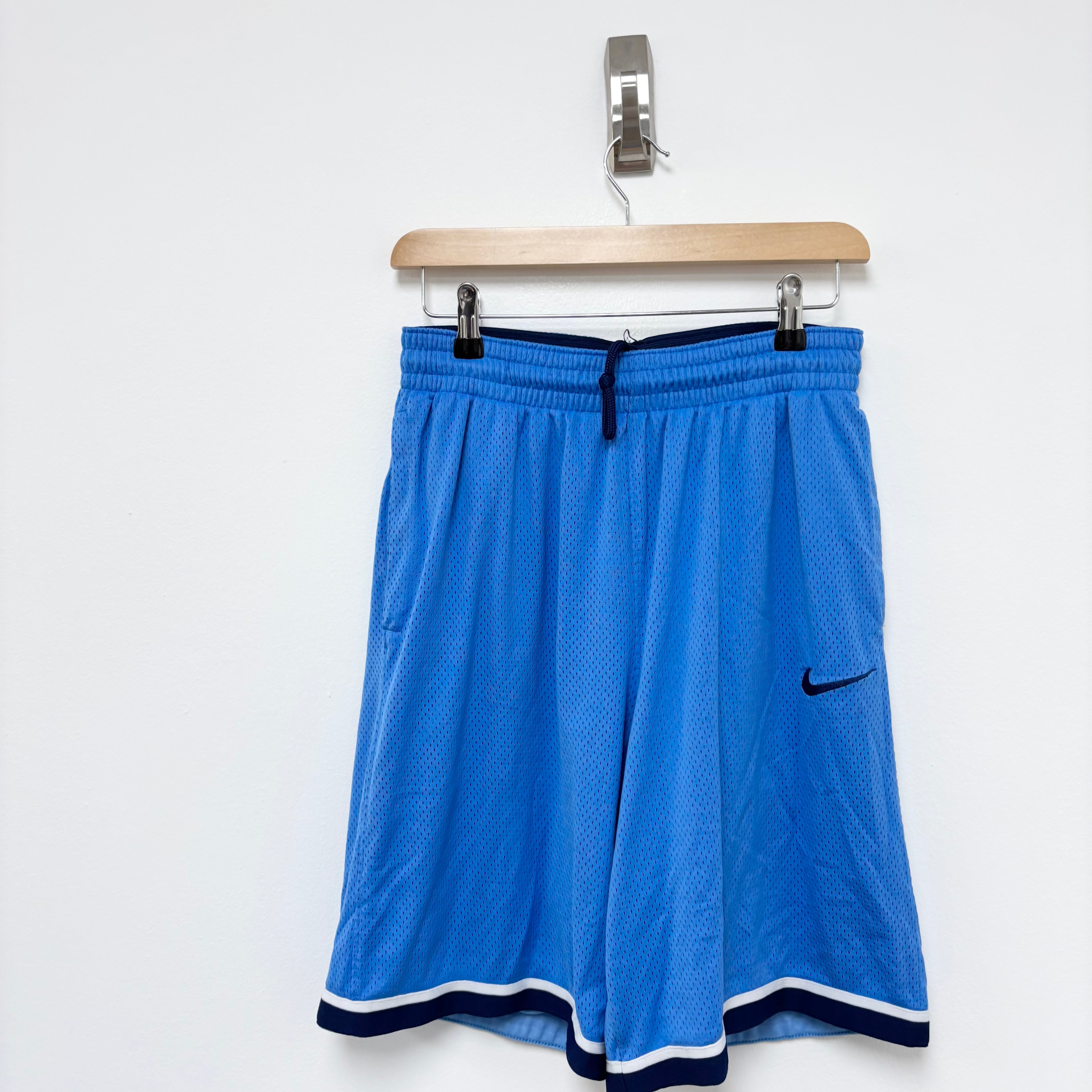 Nike Shorts Mens Large Blue Dri Fit Running Sports Gym Athletic Pockets (E)