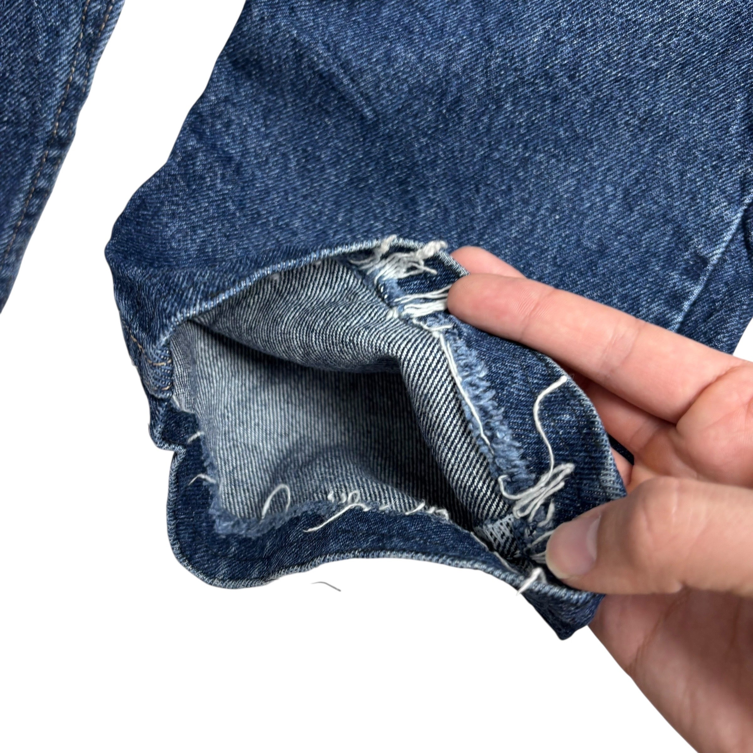 Wrangler Jeans W31 L30 Mens Dark Blue Regular Straight Fit Denim