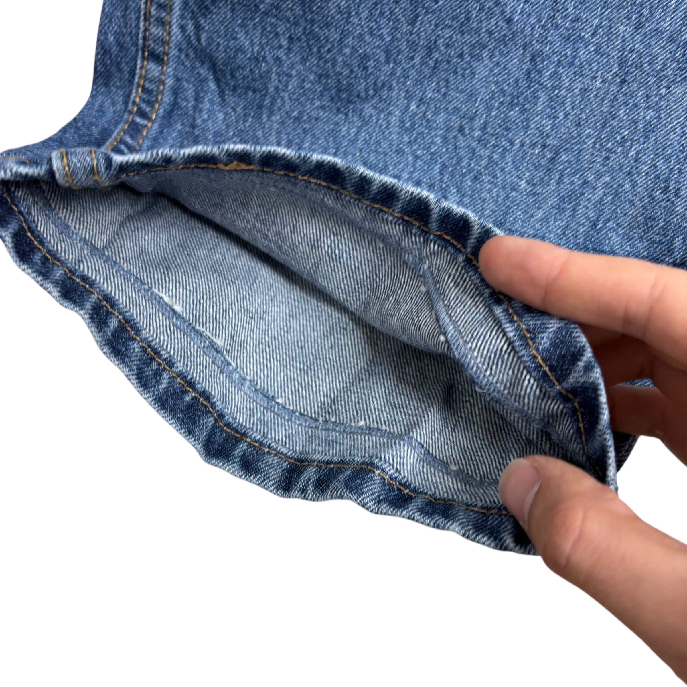 Levis 550 Jeans W40 L29 Mens Mid Blue Baggy Relaxed Straight Fit Denim