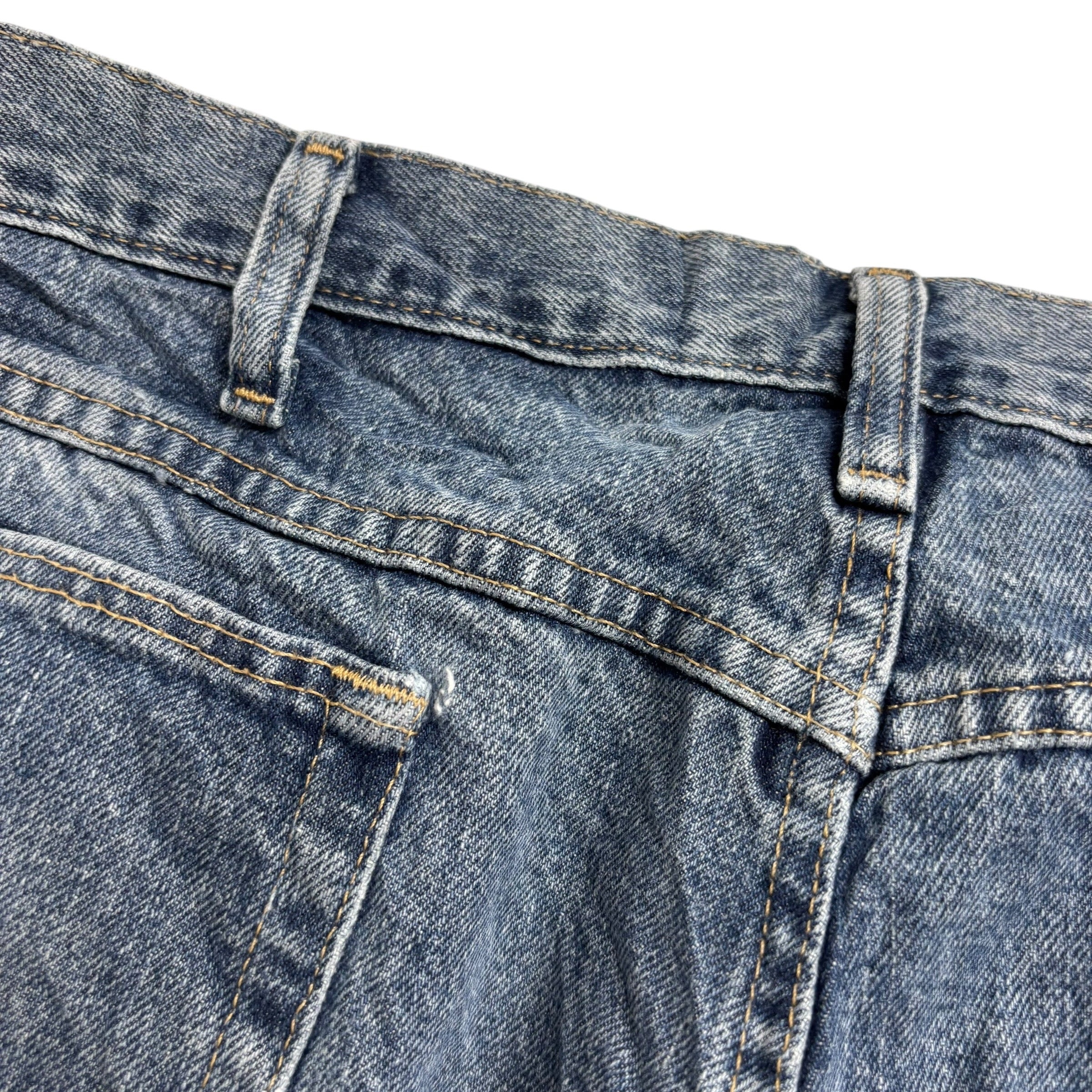 Wrangler Jeans W40 L30 Mens Mid Blue Relaxed Straight Fit Baggy Denim