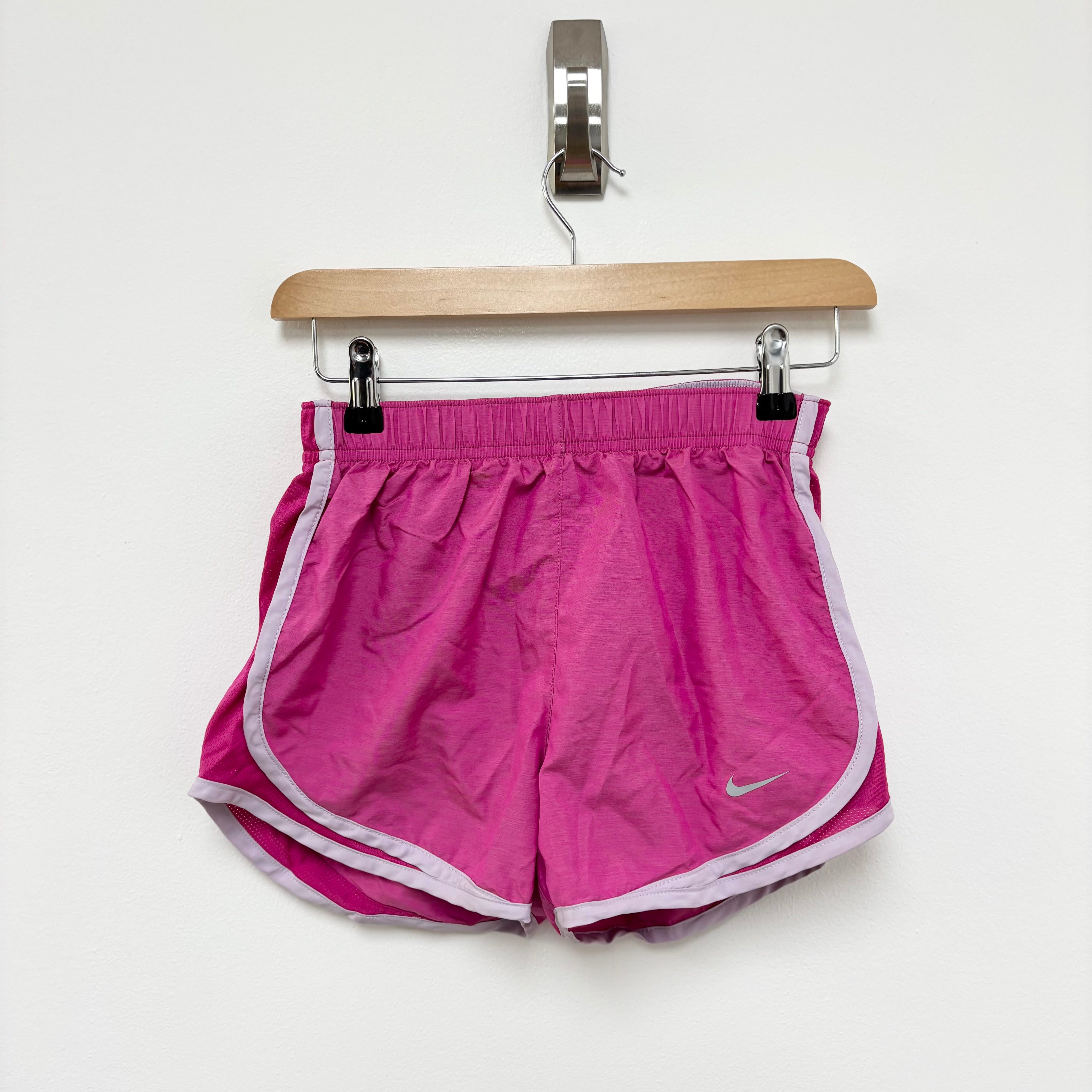 Nike Shorts Womens XS Pink Dri Fit Running Sports Gym Athletic (E)