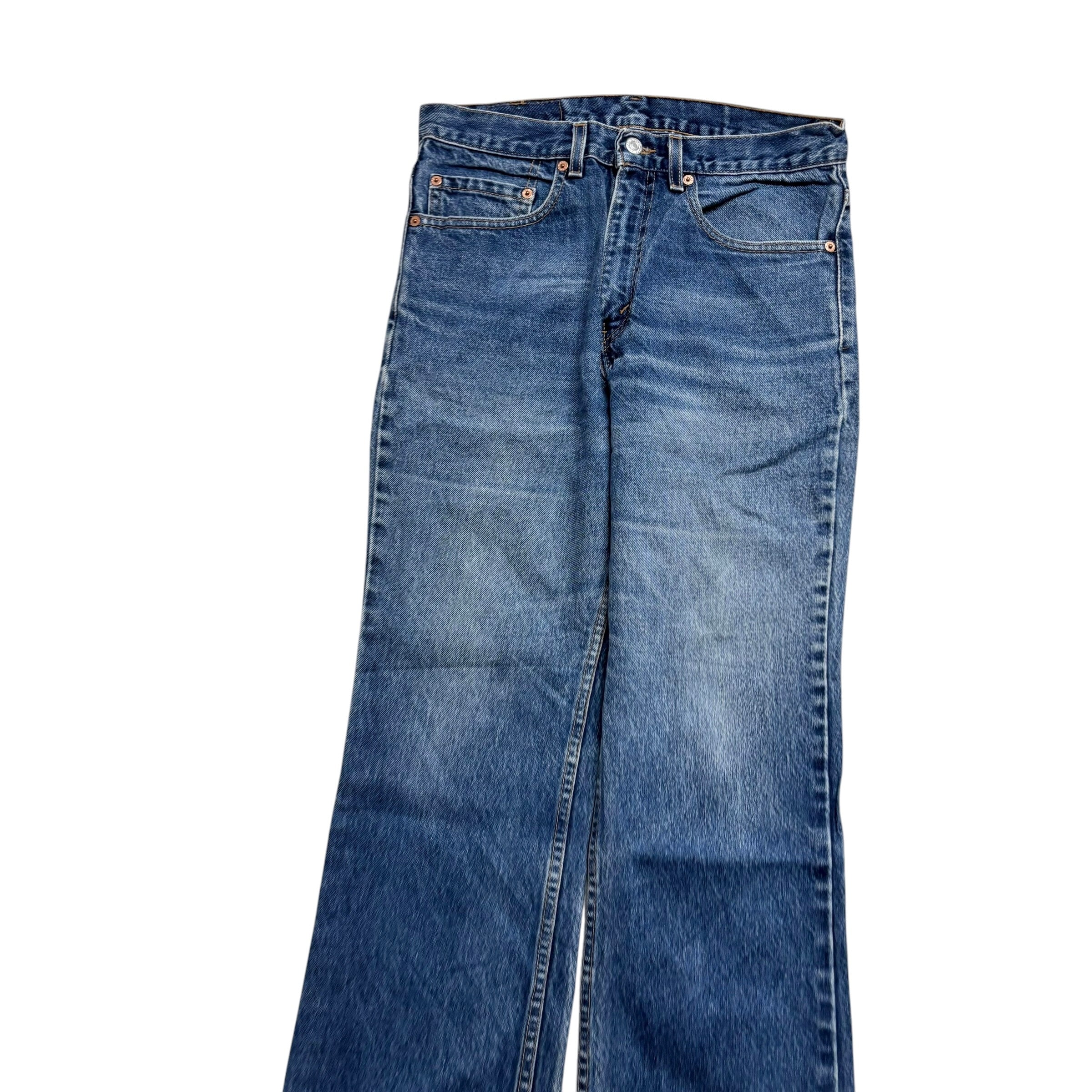 Levis 517 Jeans W30 L29 Mens Mid Blue Regular Bootcut Fit Vintage Made In USA