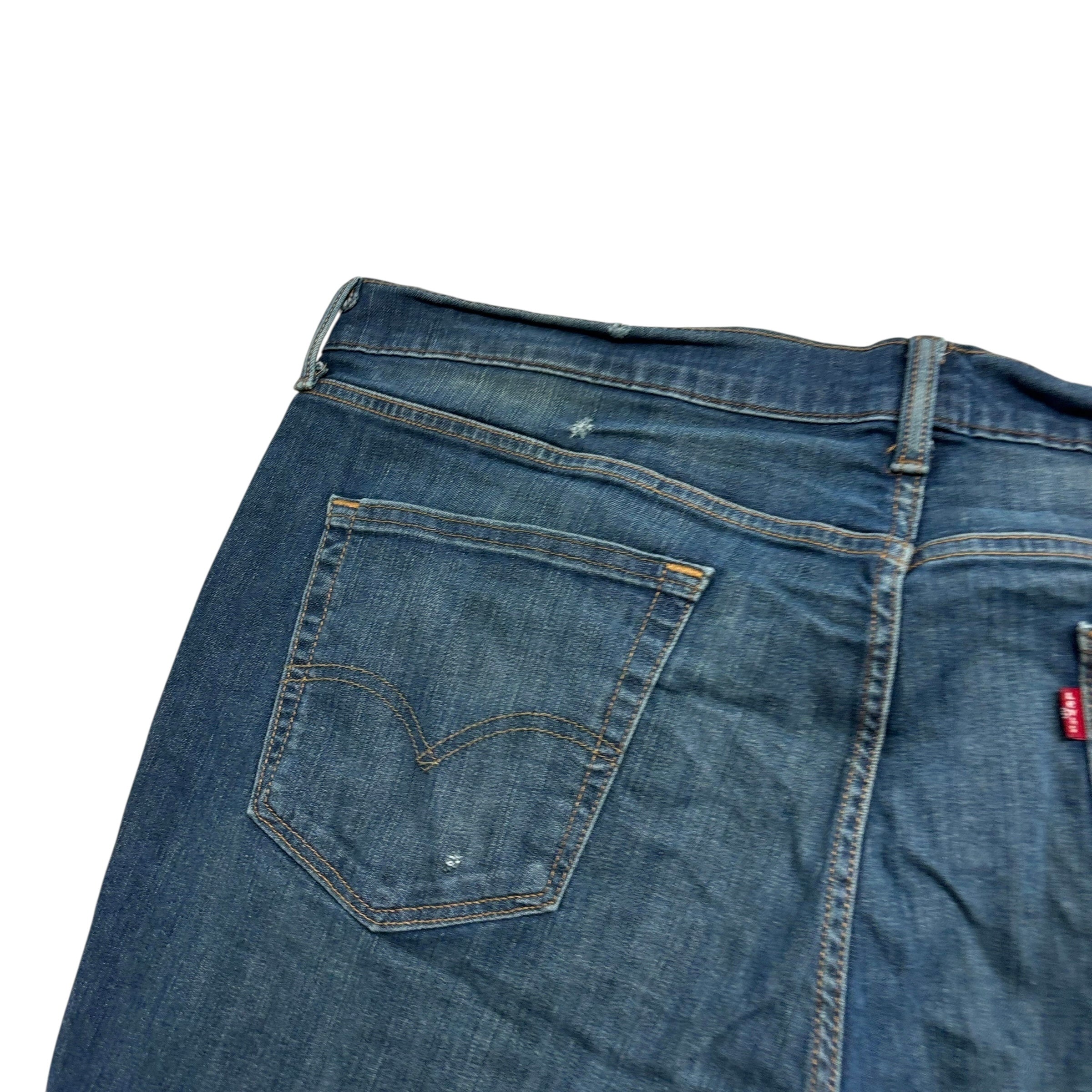 Levis 541 Jeans W44 L28 Mens Dark Blue Athletic Tapered Fit Stretch Denim (F)