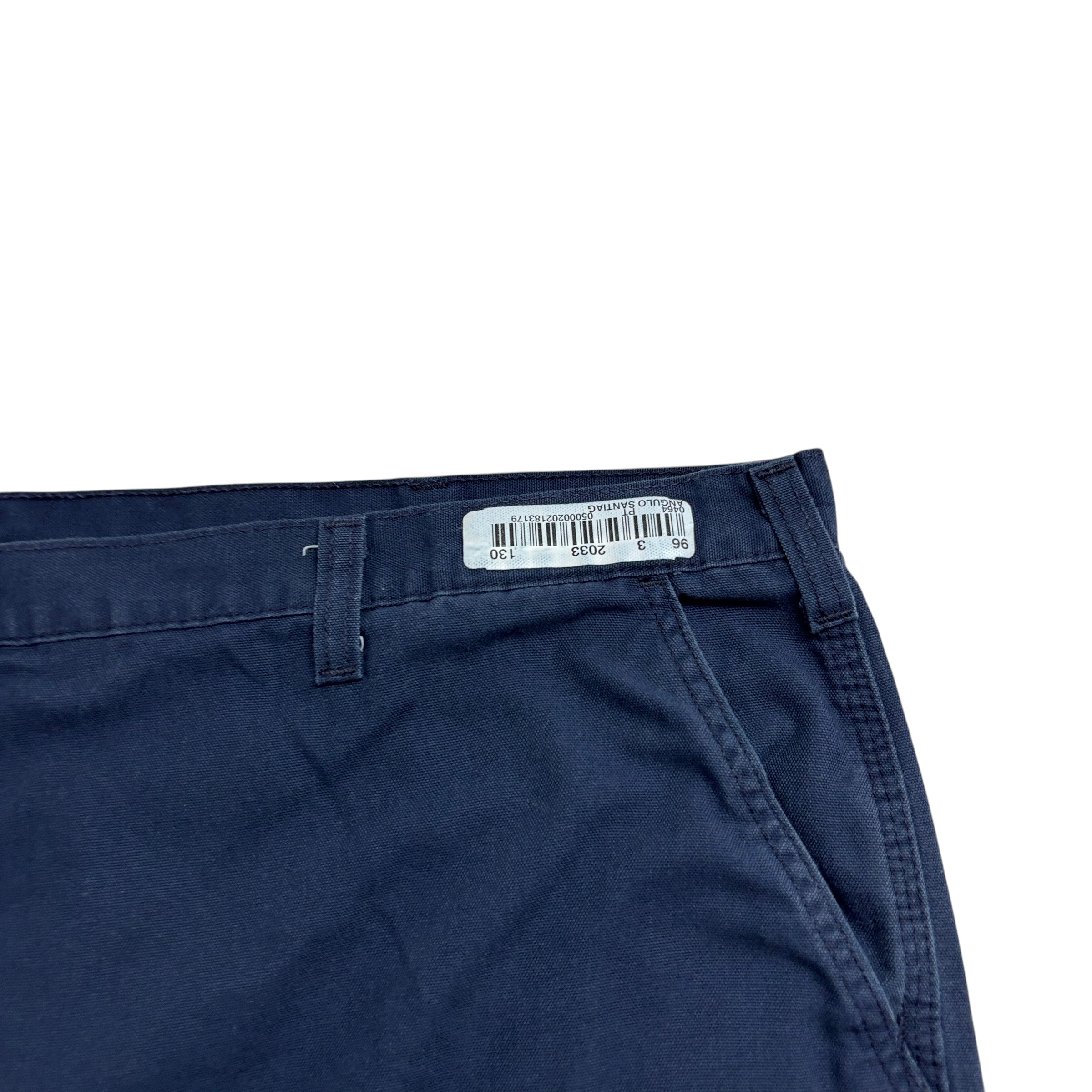 Carhartt Carpenter Pants W50 L30 Mens Navy Blue Relaxed Baggy Fit Trousers