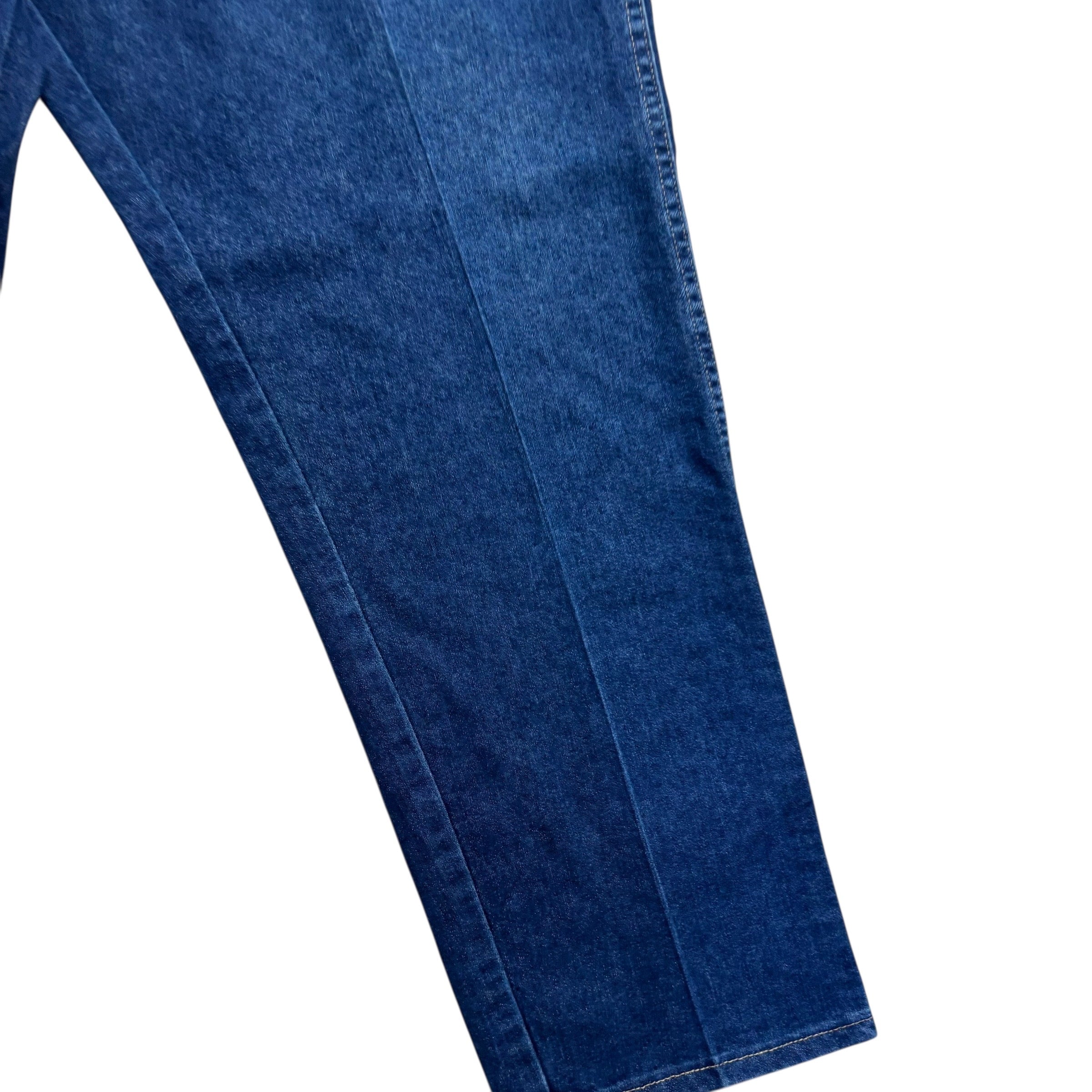 Wrangler Jeans W42 L29 Mens Dark Blue Regular Straight Fit Denim