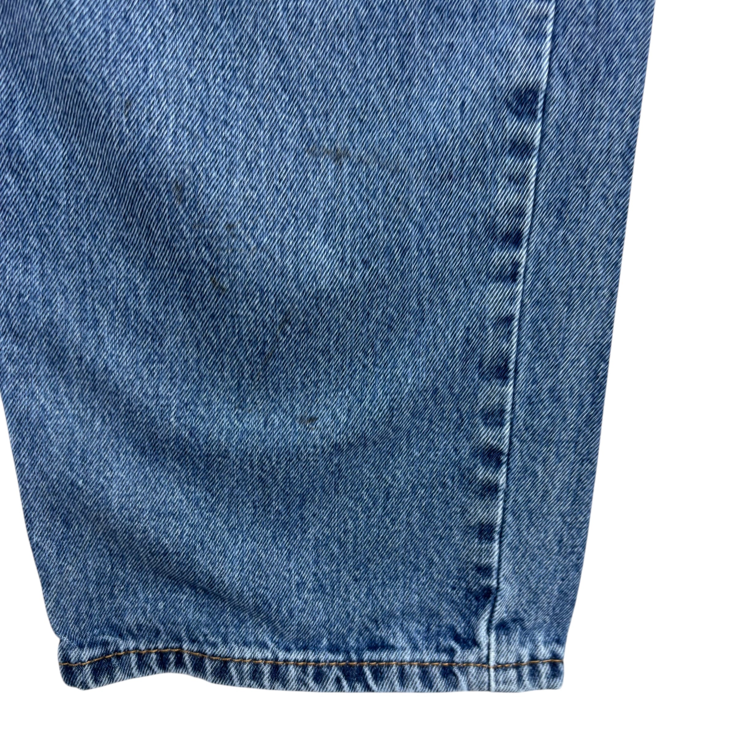 Levis 550 Jeans W34 L32 Mens Mid Blue Baggy Relaxed Straight Fit Denim