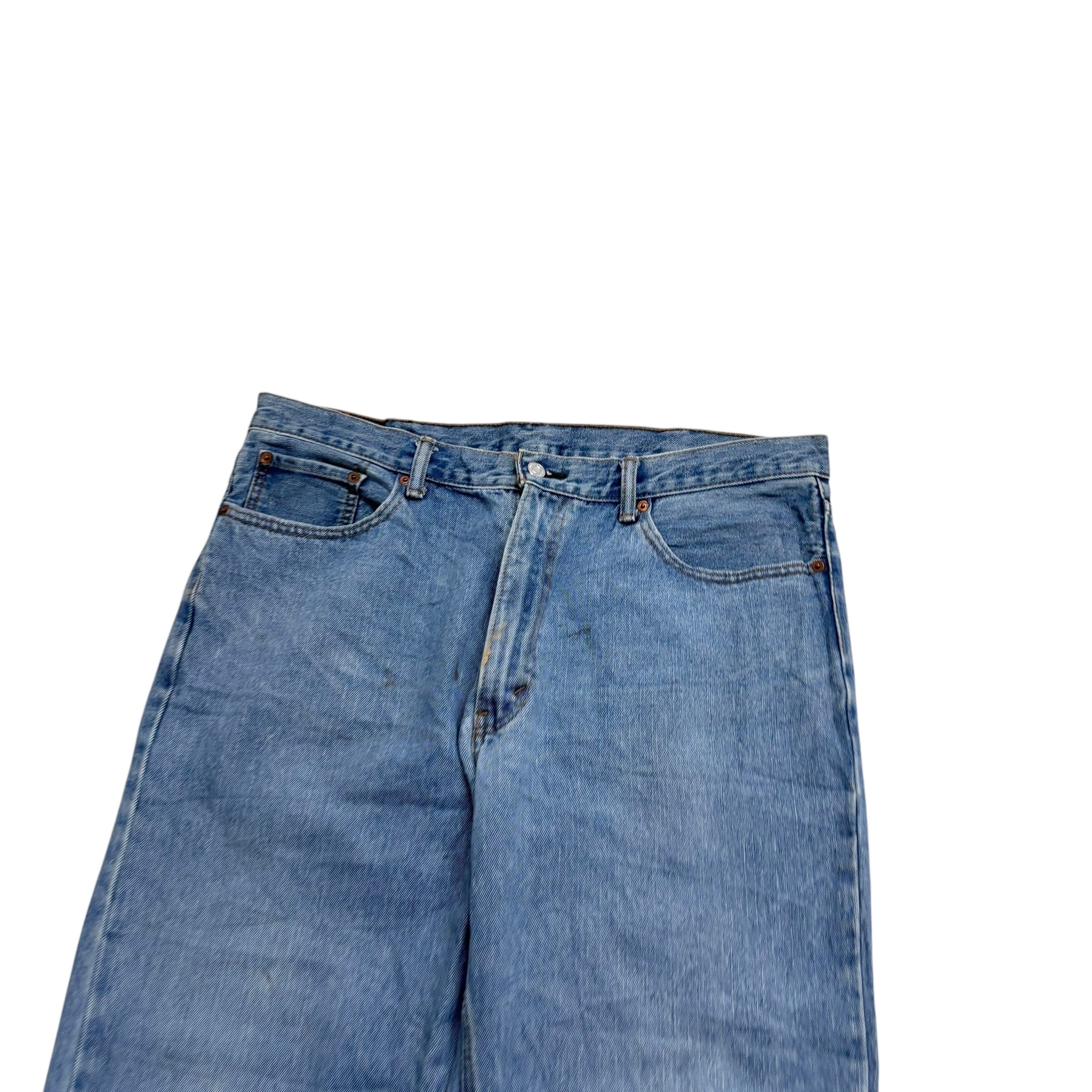 Levis 550 Jeans W38 L30 Mens Light Blue Baggy Relaxed Straight Vintage Denim (F)
