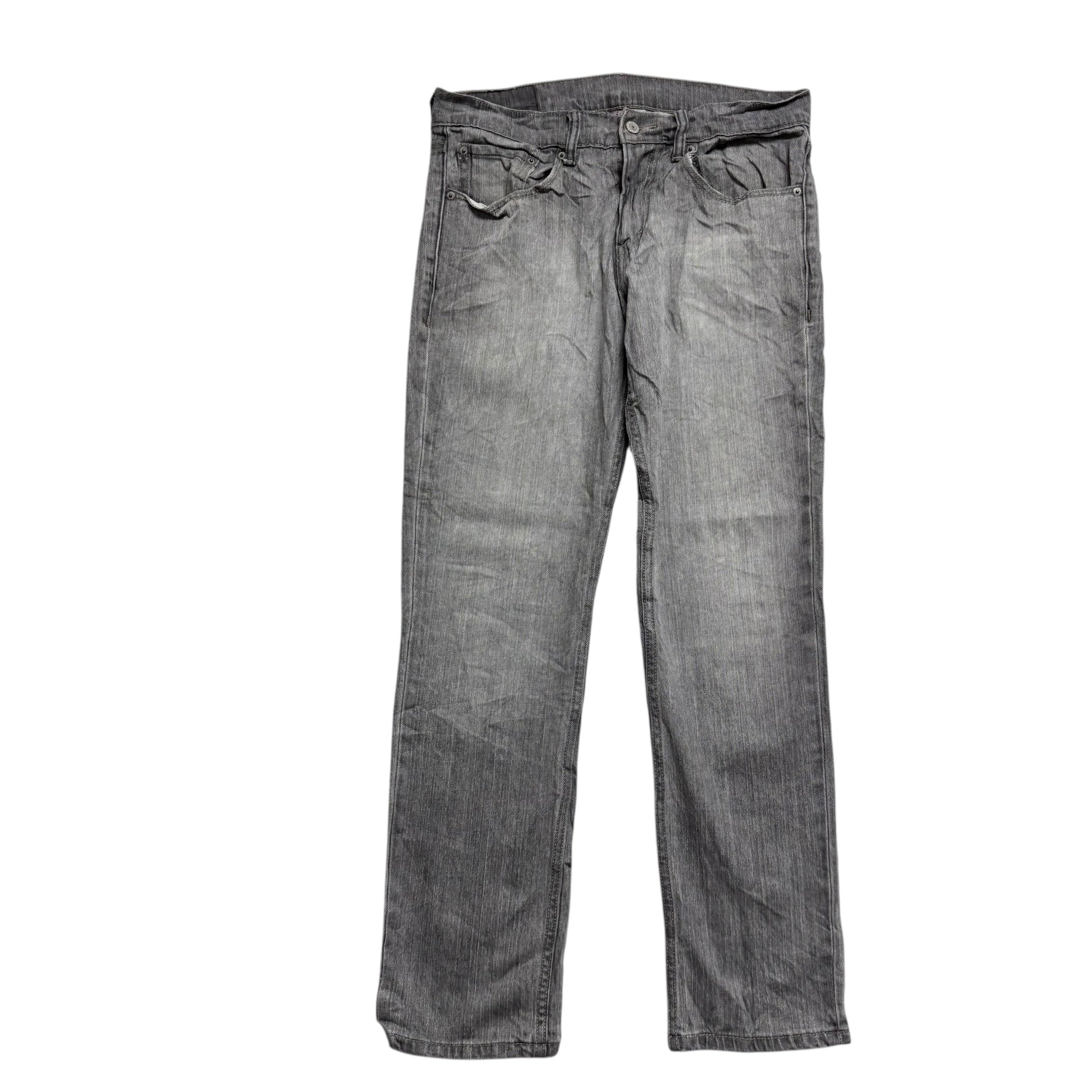 Levis 511 Jeans W31 L30 Mens Grey Slim Fit Stretch Denim (E)