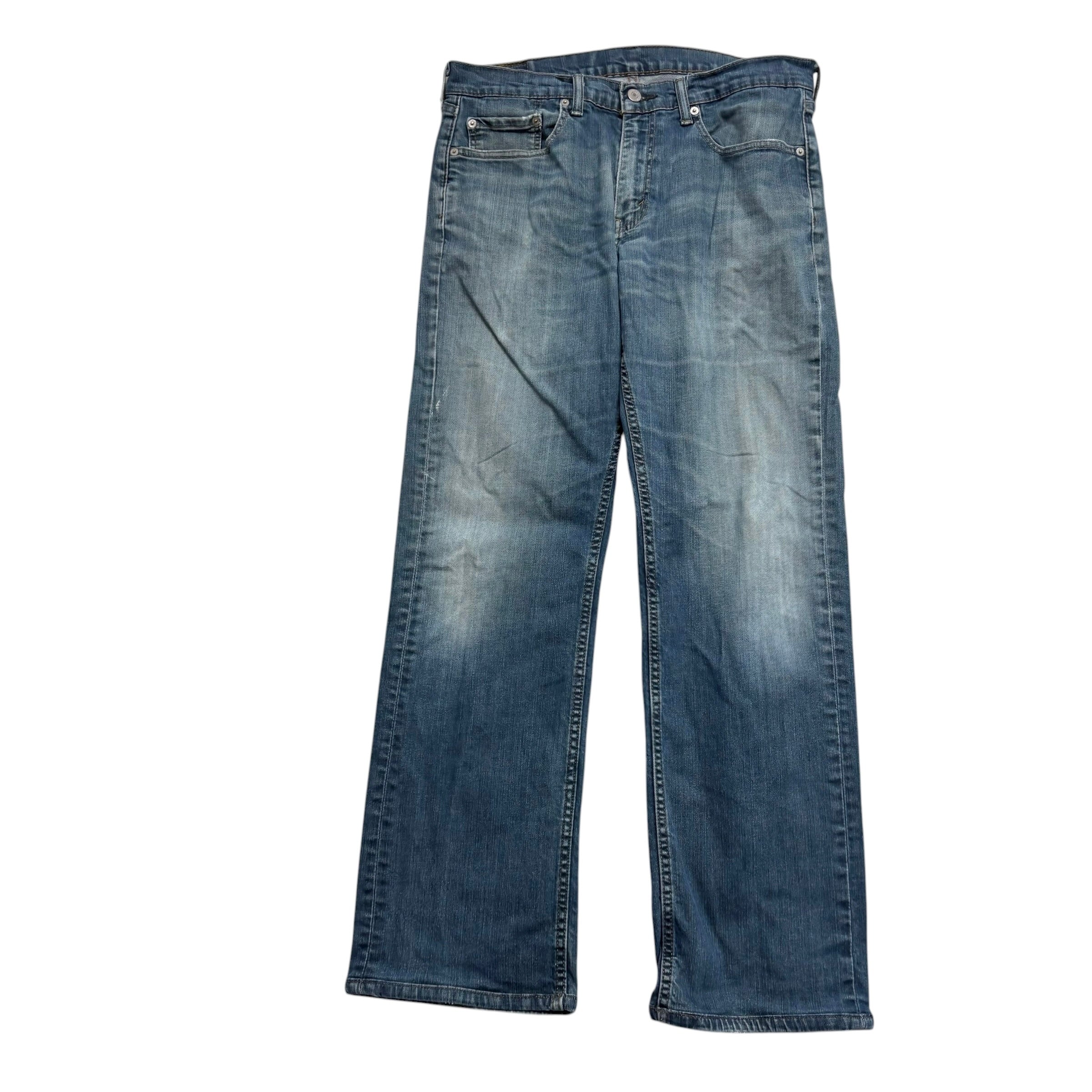 Levis 559 Jeans W33 L30 Mens Blue Relaxed Straight Fit Stretch Denim (F)