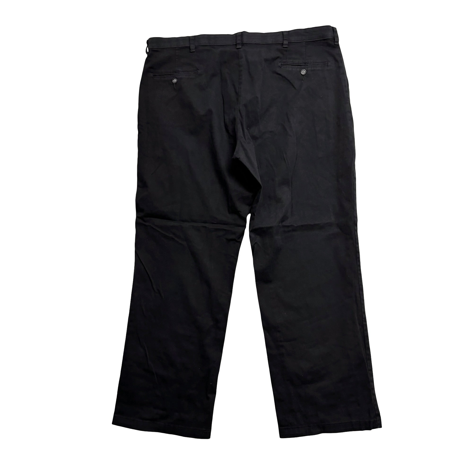 Lee Trousers W42 L31 Mens Black Relaxed Straight Fit Stretch Pants (E)