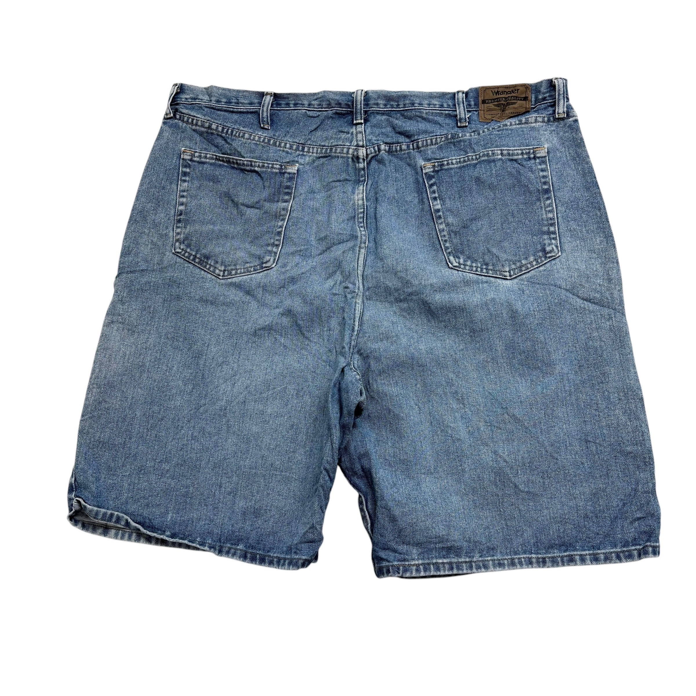 Wrangler Baggy Jorts W44 Mens Denim Shorts Light Blue Relaxed Fit