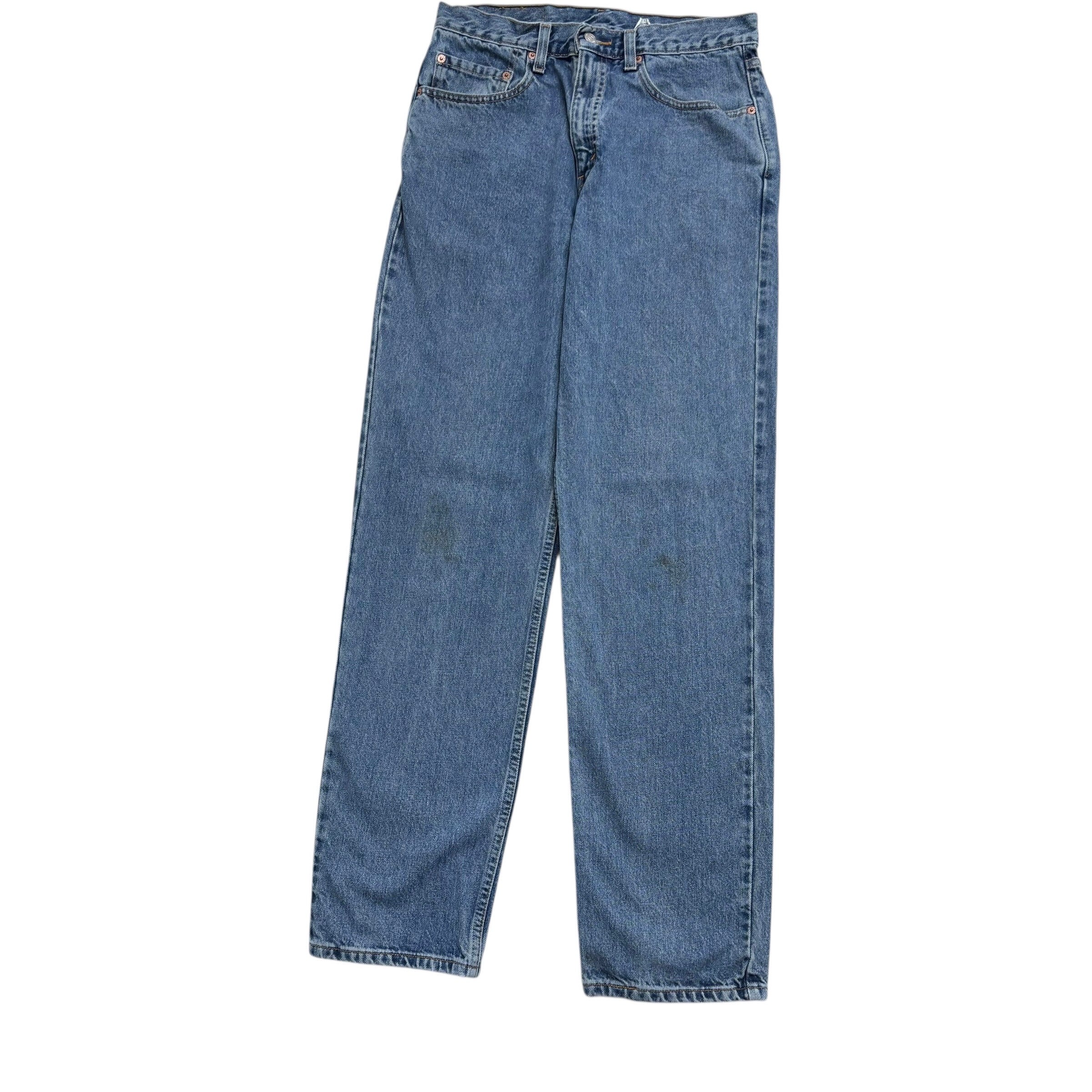 Levis 550 Jeans W30 L34 Mens Mid Blue Relaxed Straight Fit Vintage Denim (F)
