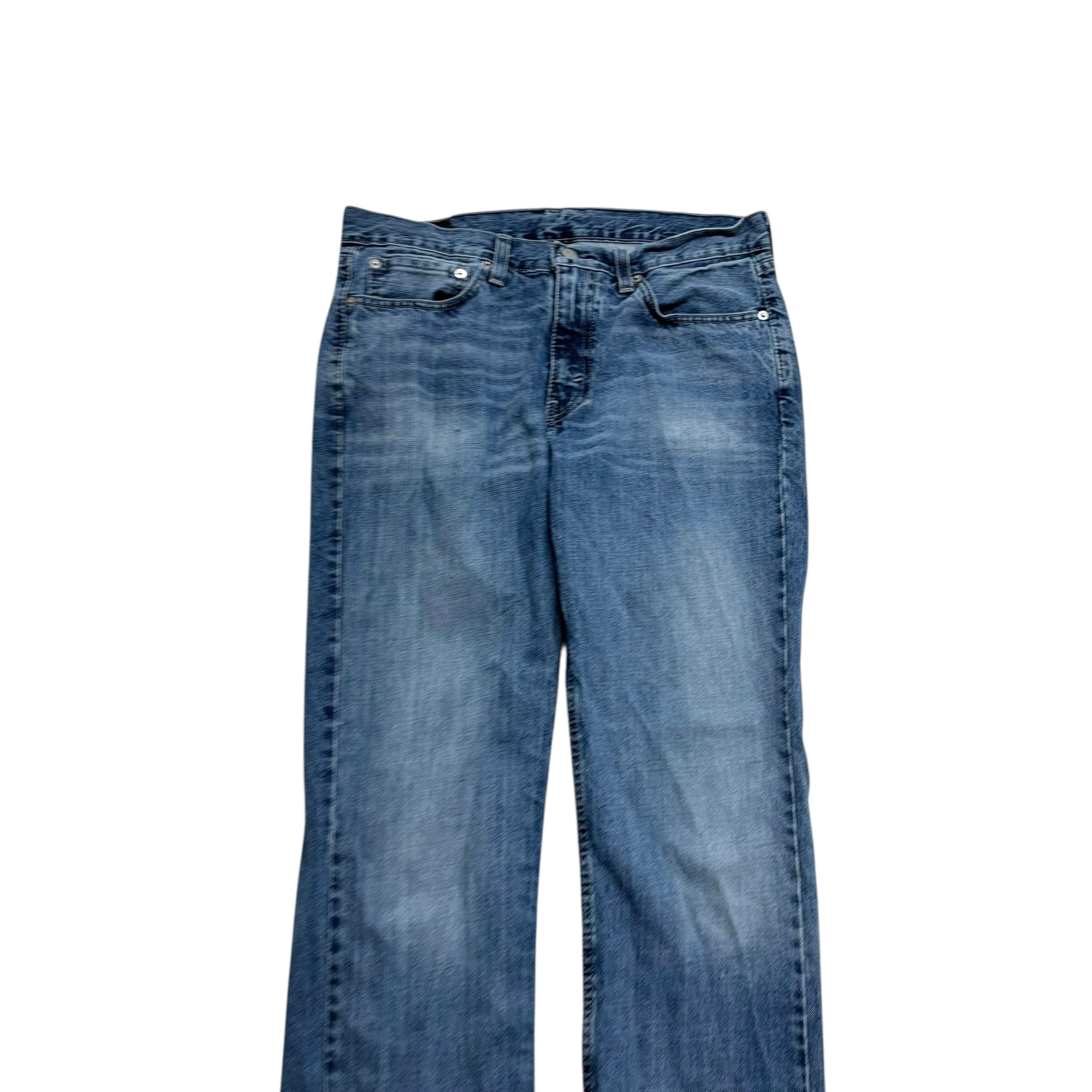 Levis 514 Jeans W32 L30 Mens Mid Blue Regular Straight Fit Denim