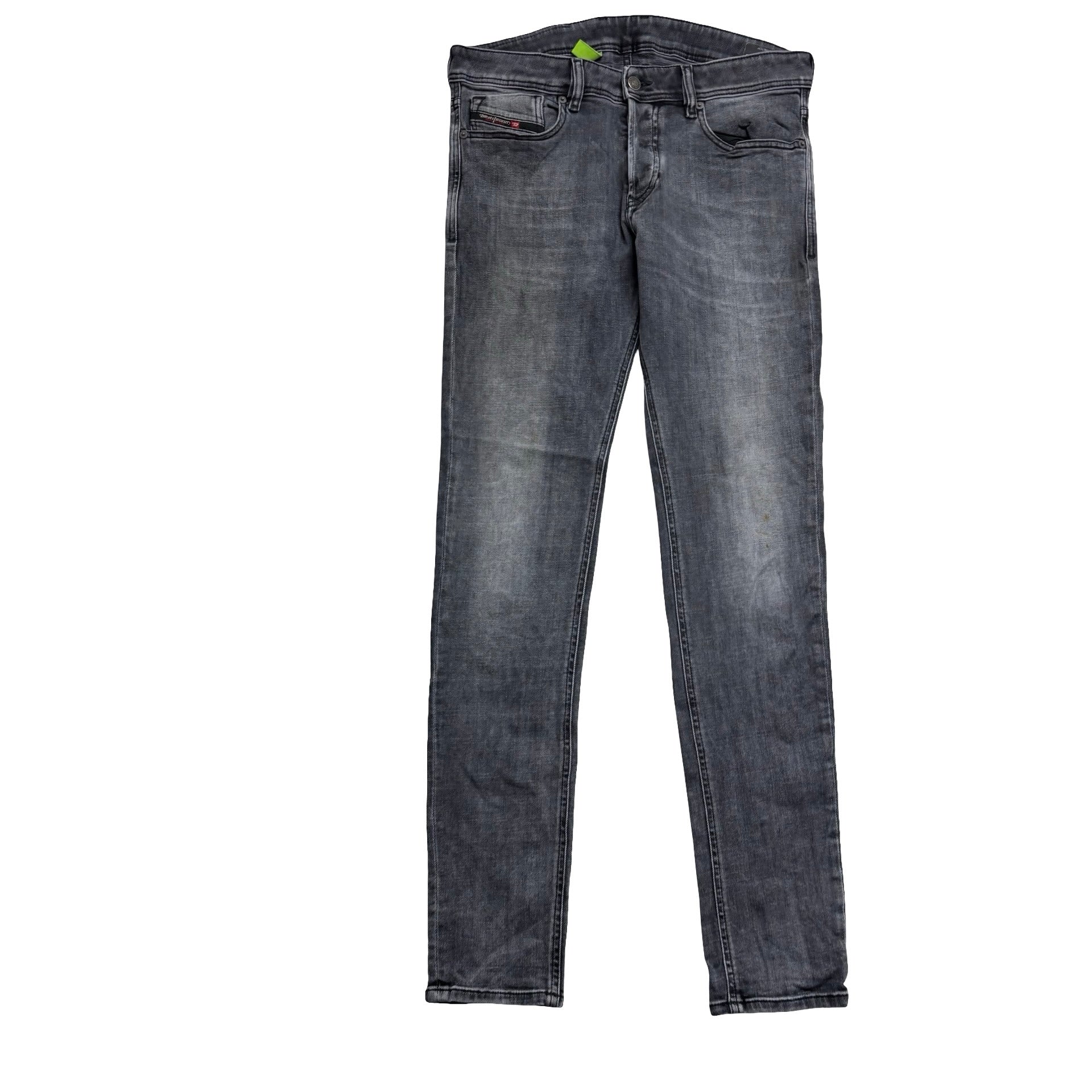 Diesel Sleenker Jeans W32 L32 Mens Grey Skinny Fit Stretch Denim (F)