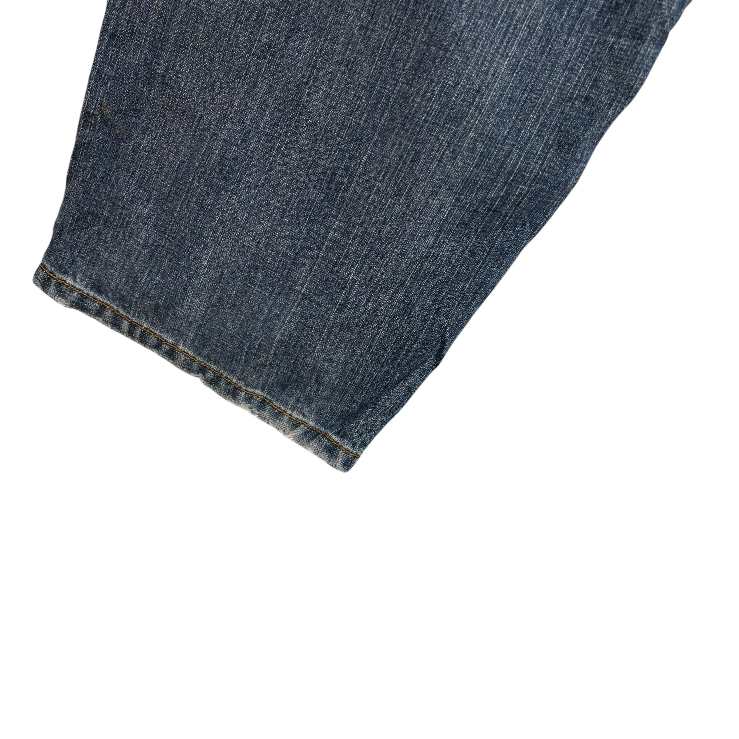 Levis 550 Jeans W48 L29 Mens Dark Blue Baggy Relaxed Straight Fit Denim