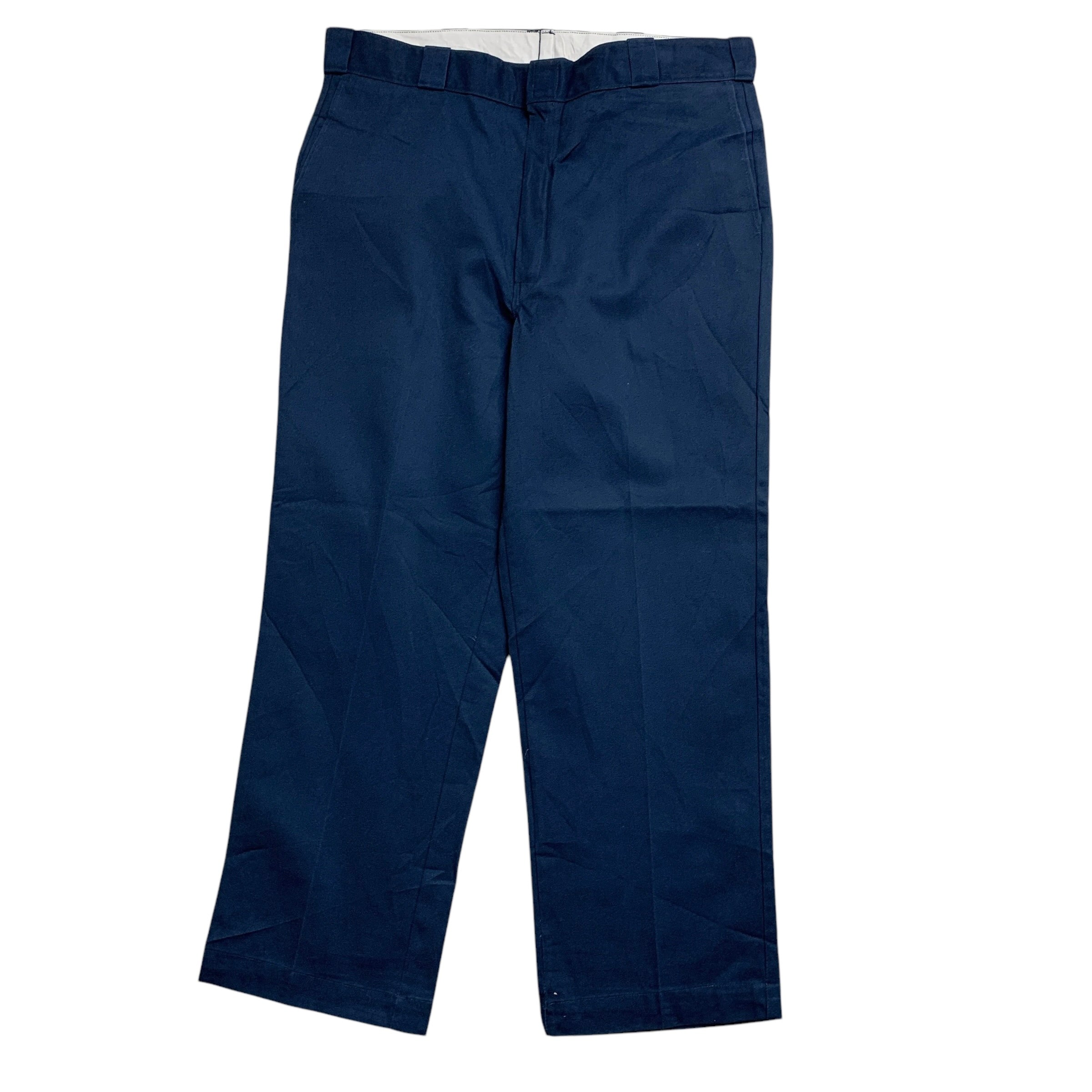 Dickies Trousers W38 L29 Mens Blue Pants Relaxed Straight Fit Workwear