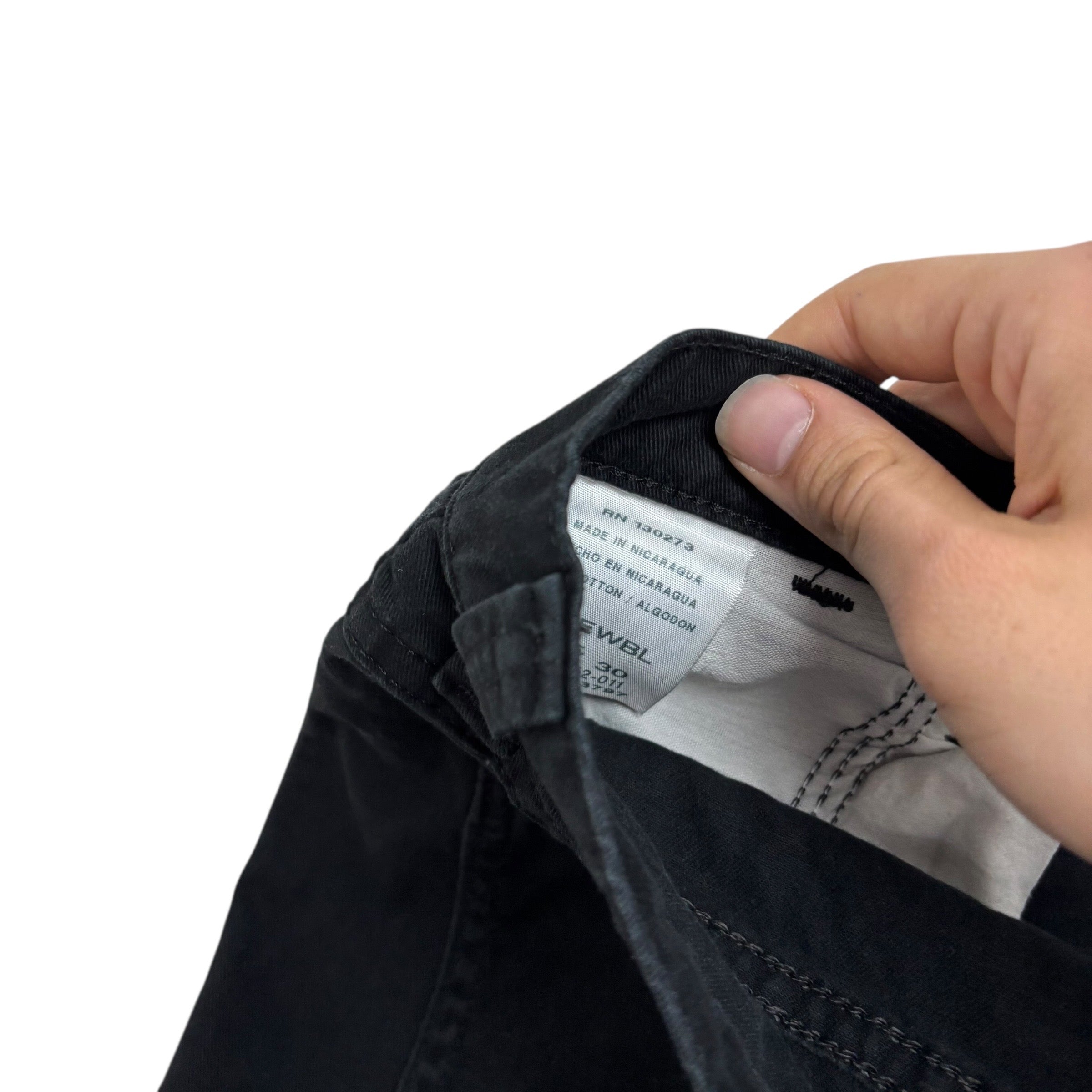 Wrangler Cargo Pants W42 L30 Mens Black Relaxed Straight Fit Trousers