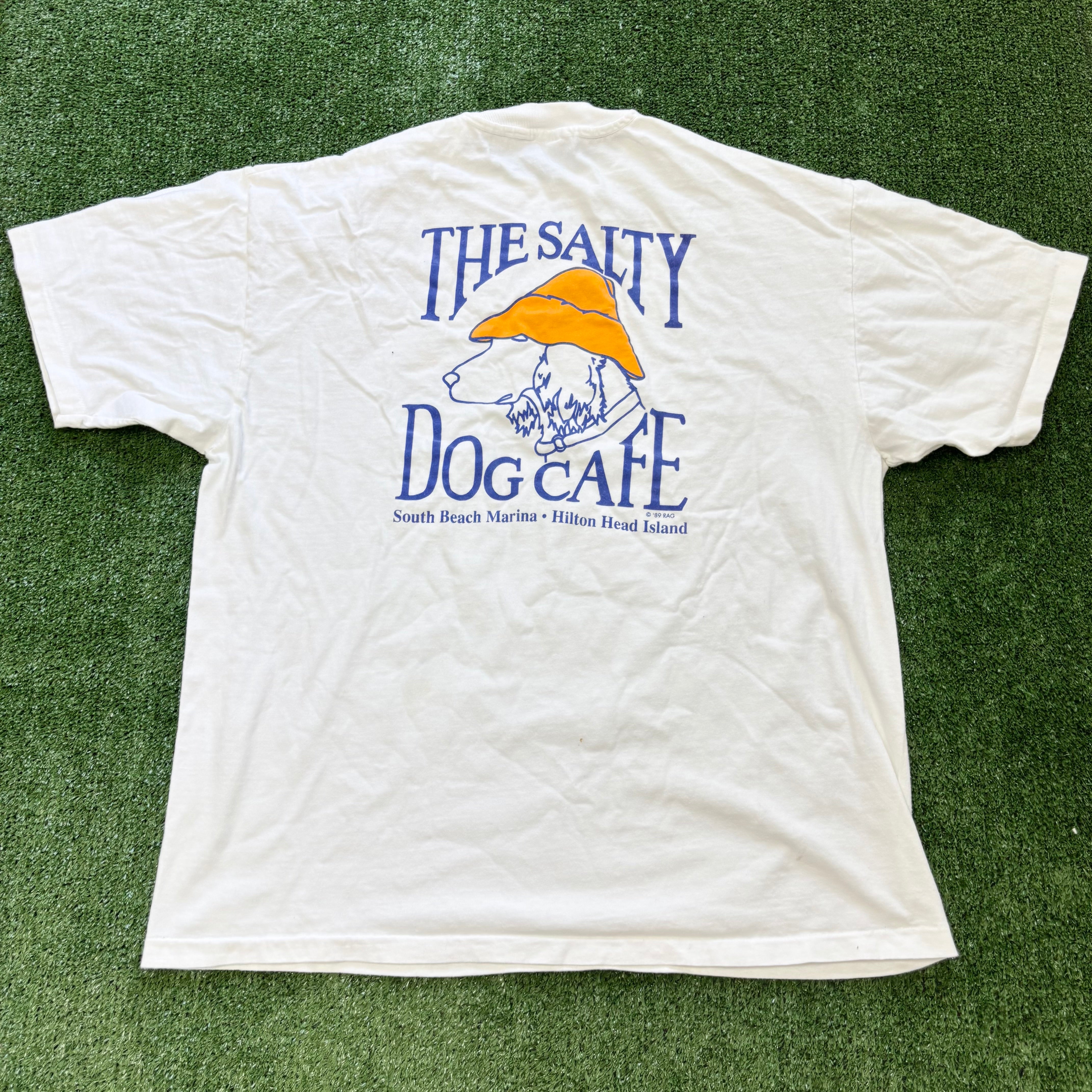 Vintage T Shirt Mens XL White Single Stitch Graphic Print 90s USA