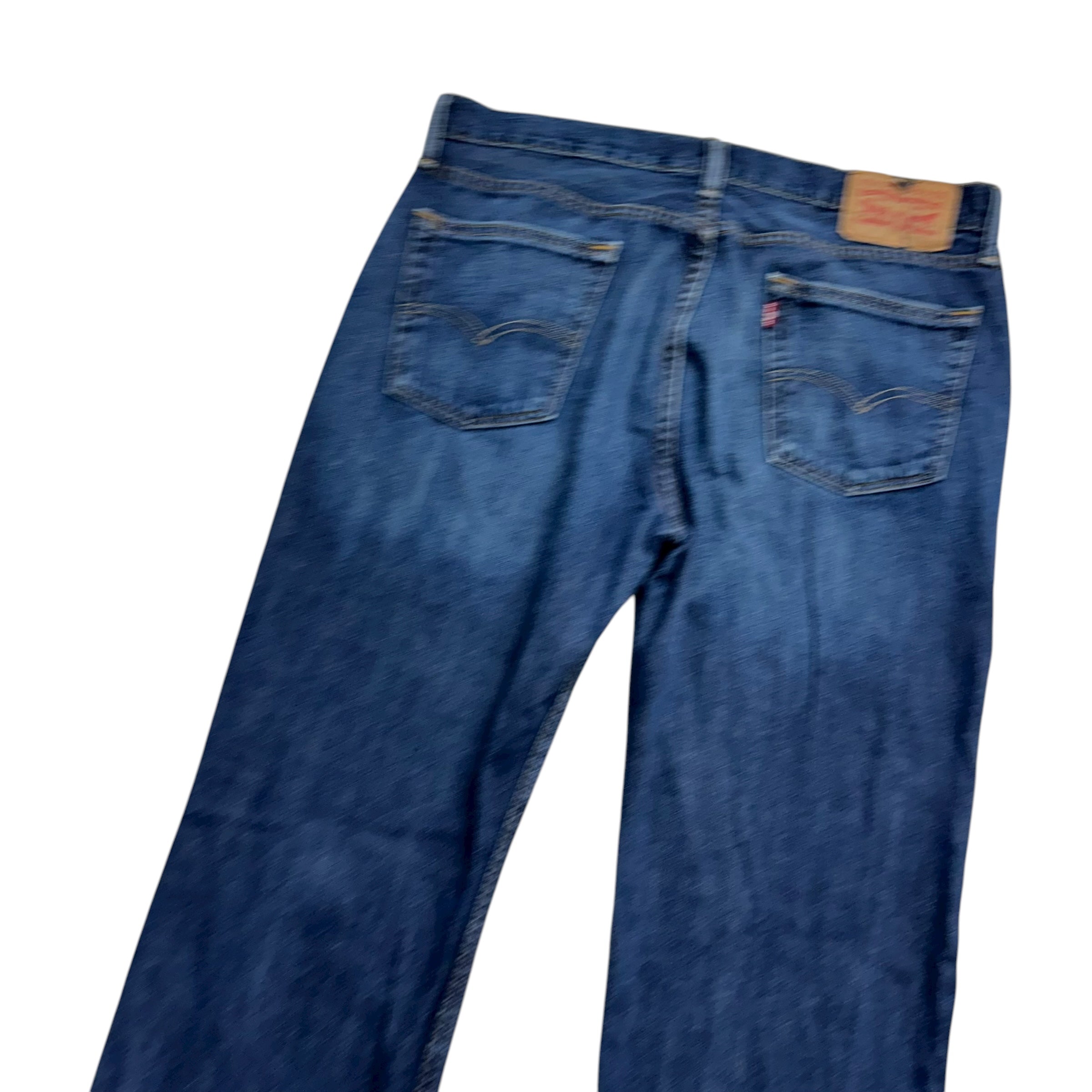 Levis 514 Jeans W34 L32 Mens Dark Blue Regular Straight Fit Denim