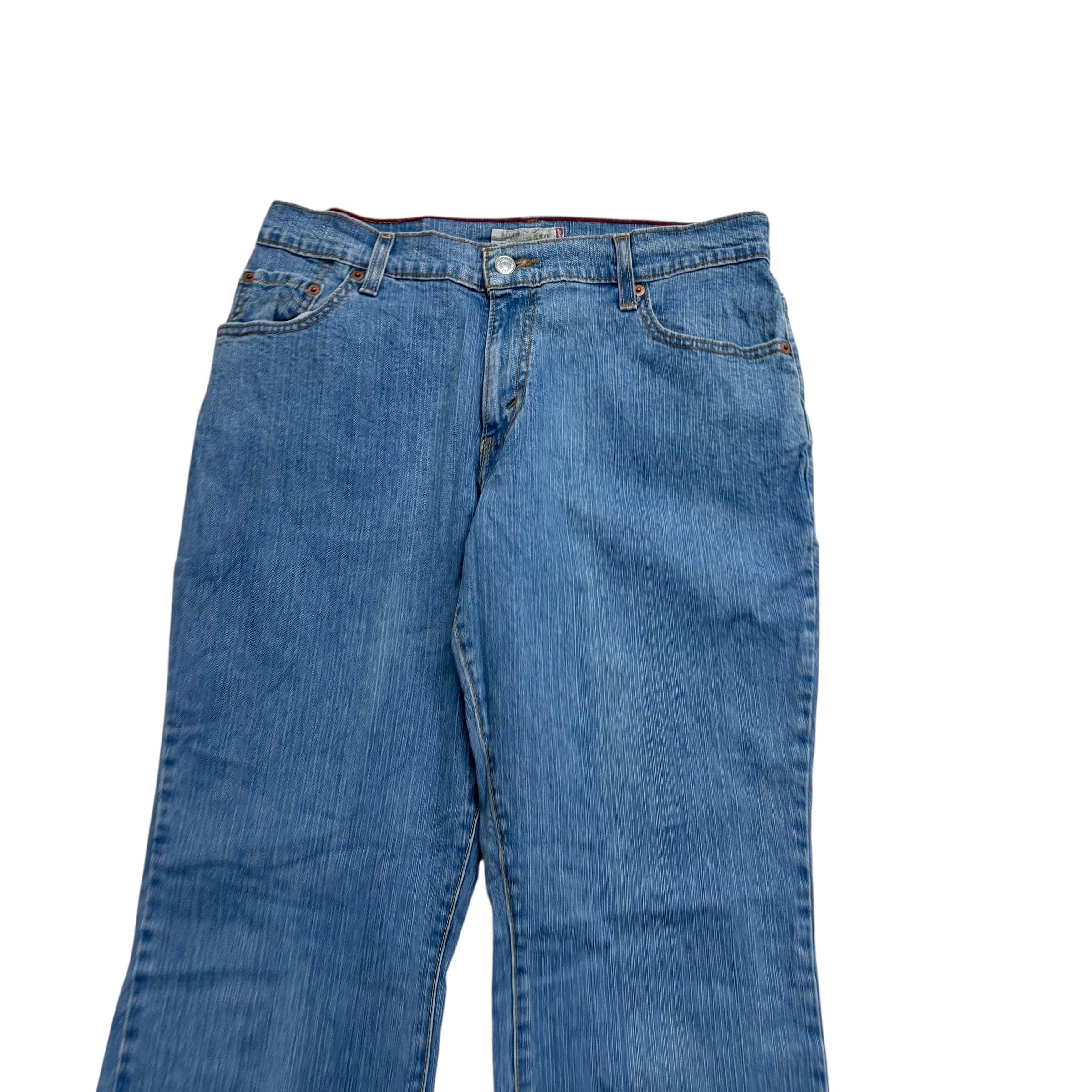 Levis 550 Jeans W32 L27 Womens Relaxed Bootcut Light Blue Stretch Y2K (E)