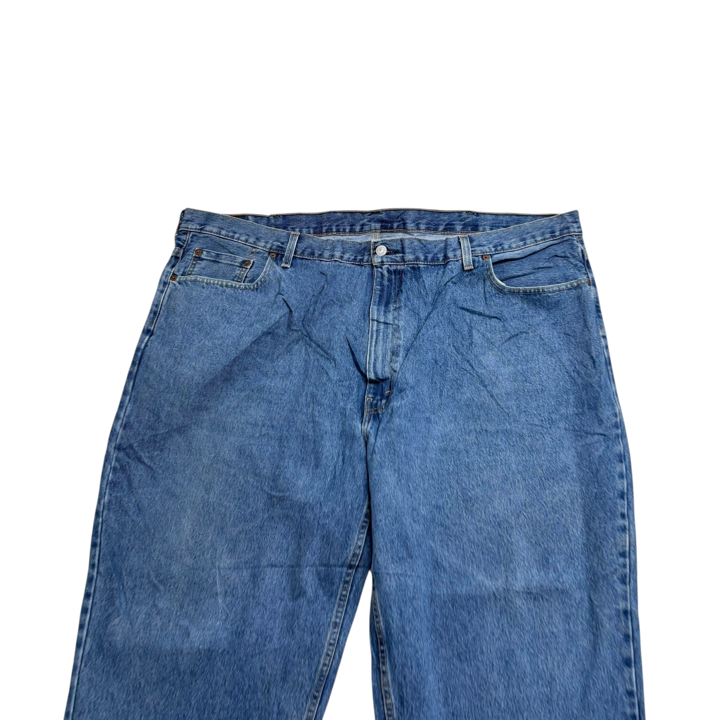 Levis 560 Jeans W50 L29 Mens Mid Blue Baggy Relaxed Comfort Fit Denim (E)