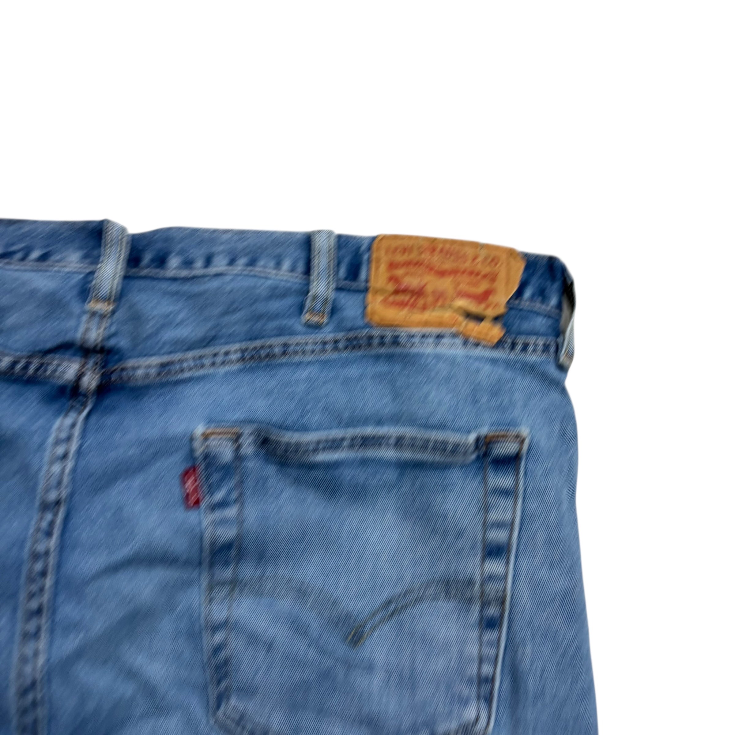 Levis 501 Jeans W38 L26 Mens Light Blue Regular Straight Fit Stretch Denim