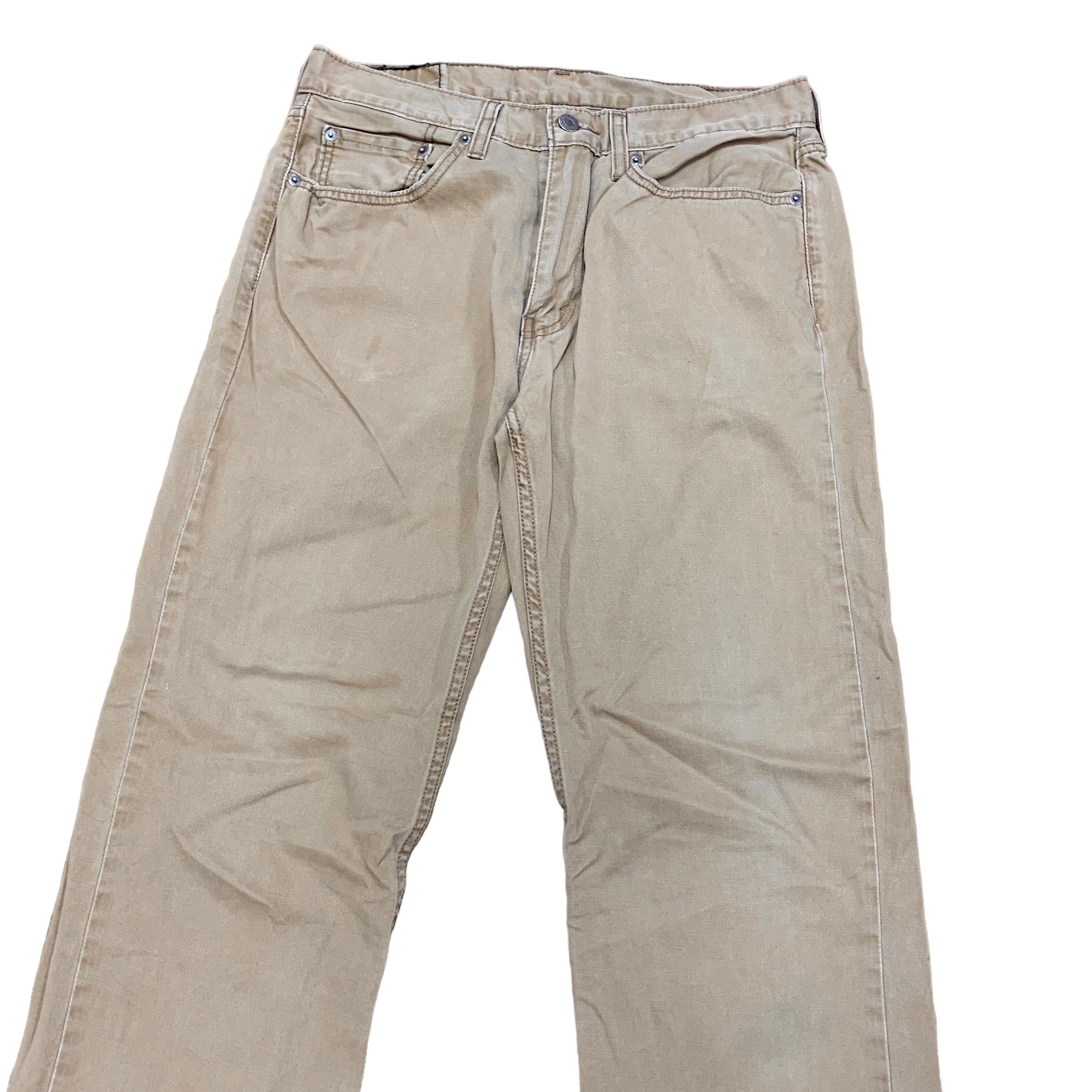 Levis 514 Trousers W33 L34 Mens Chino Brown Straight Fit