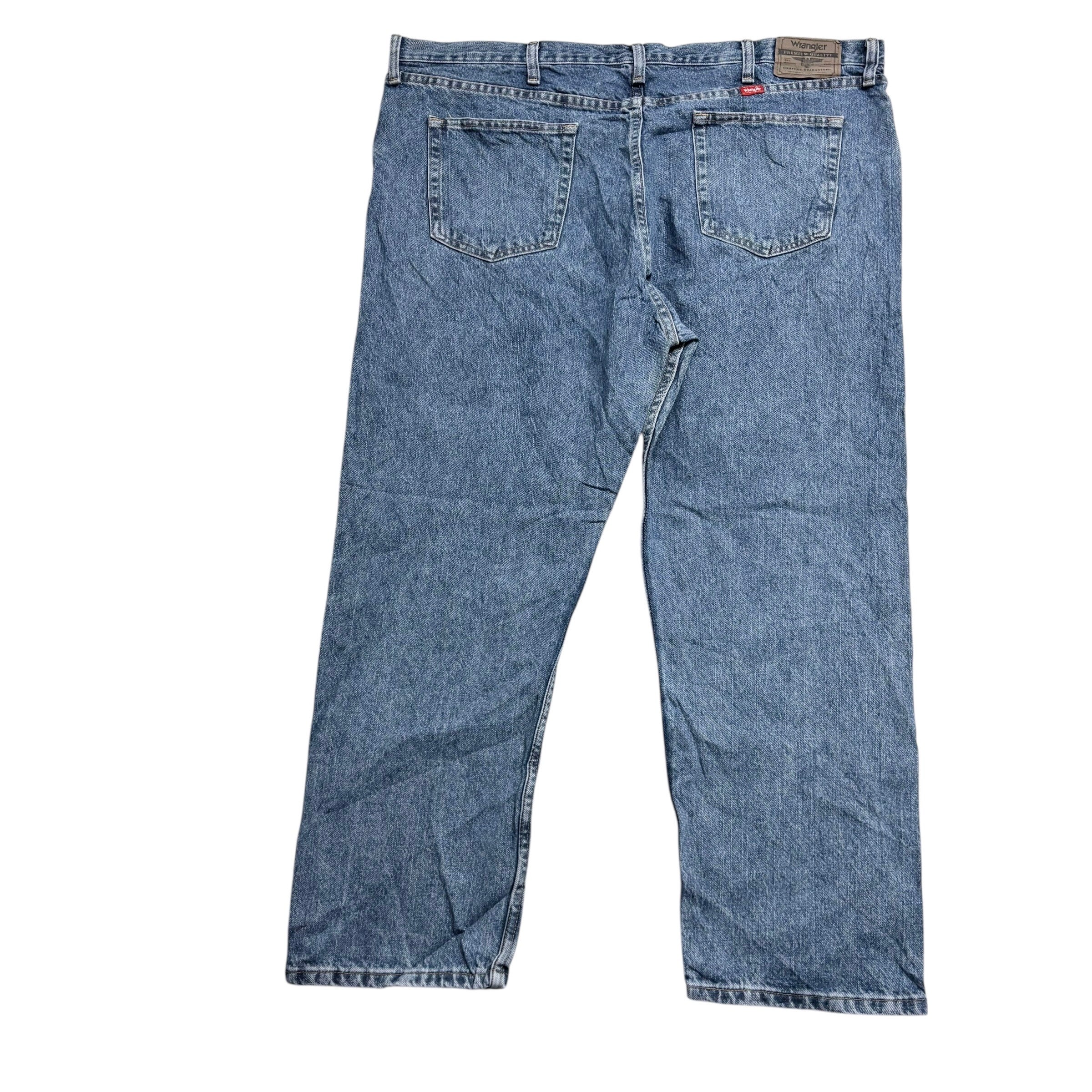 Wrangler Jeans W44 L28 Mens Mid Blue Regular Straight Fit Denim (E)