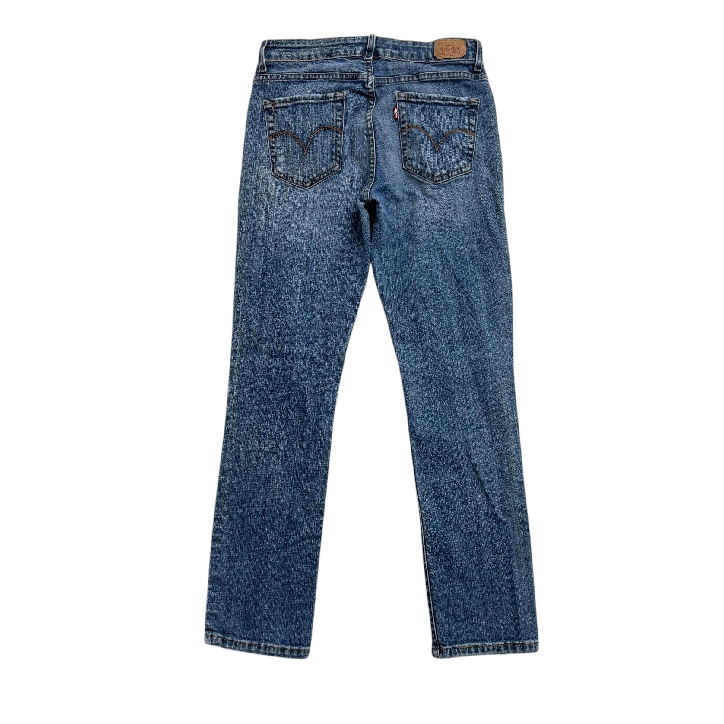 Levis Skinny Jeans W27 L29 Womens Mid Rise Mid Blue Vintage Stretch Denim (E)