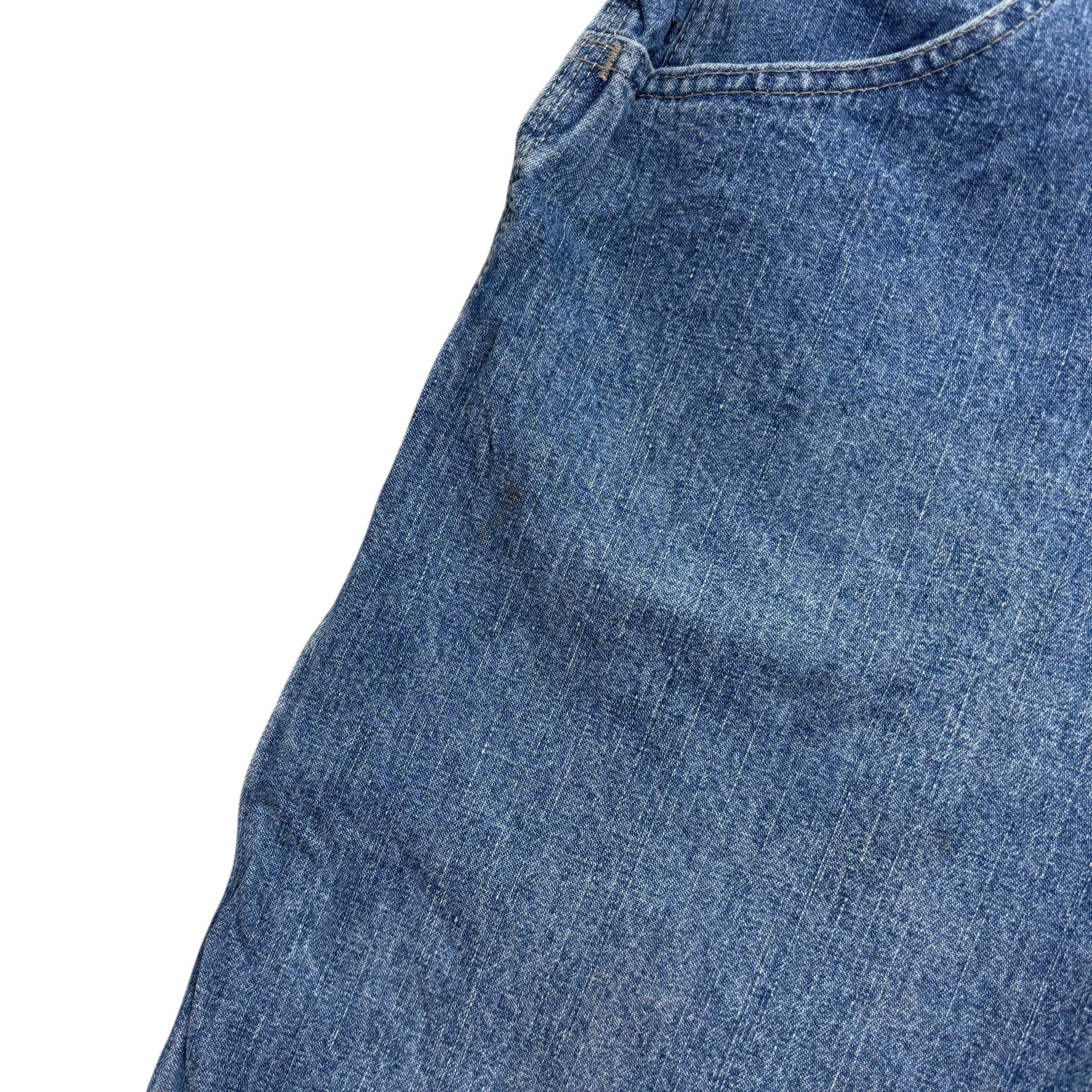 Wrangler Baggy Jorts W40 Mens Mid Blue Denim Shorts Relaxed Fit Carpenter