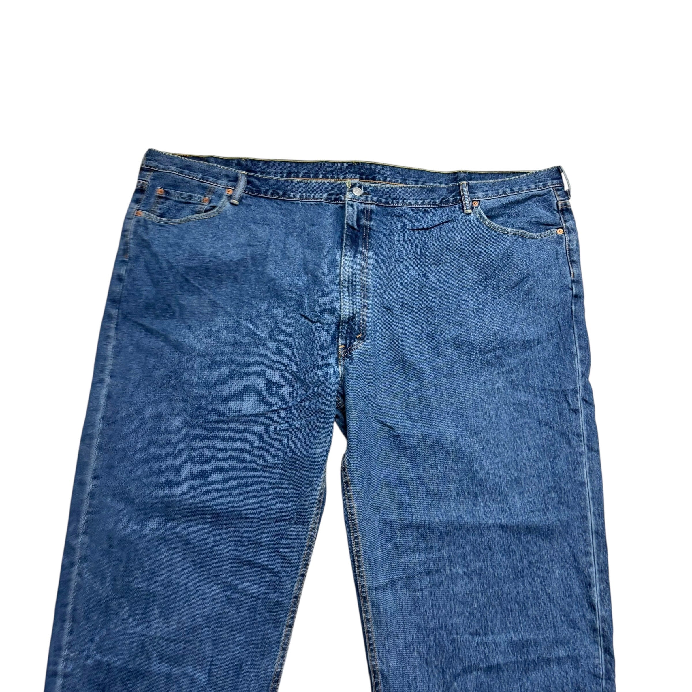 Levis 550 Jeans W58 L30 Mens Mid Blue Baggy Relaxed Straight Fit Denim (E)