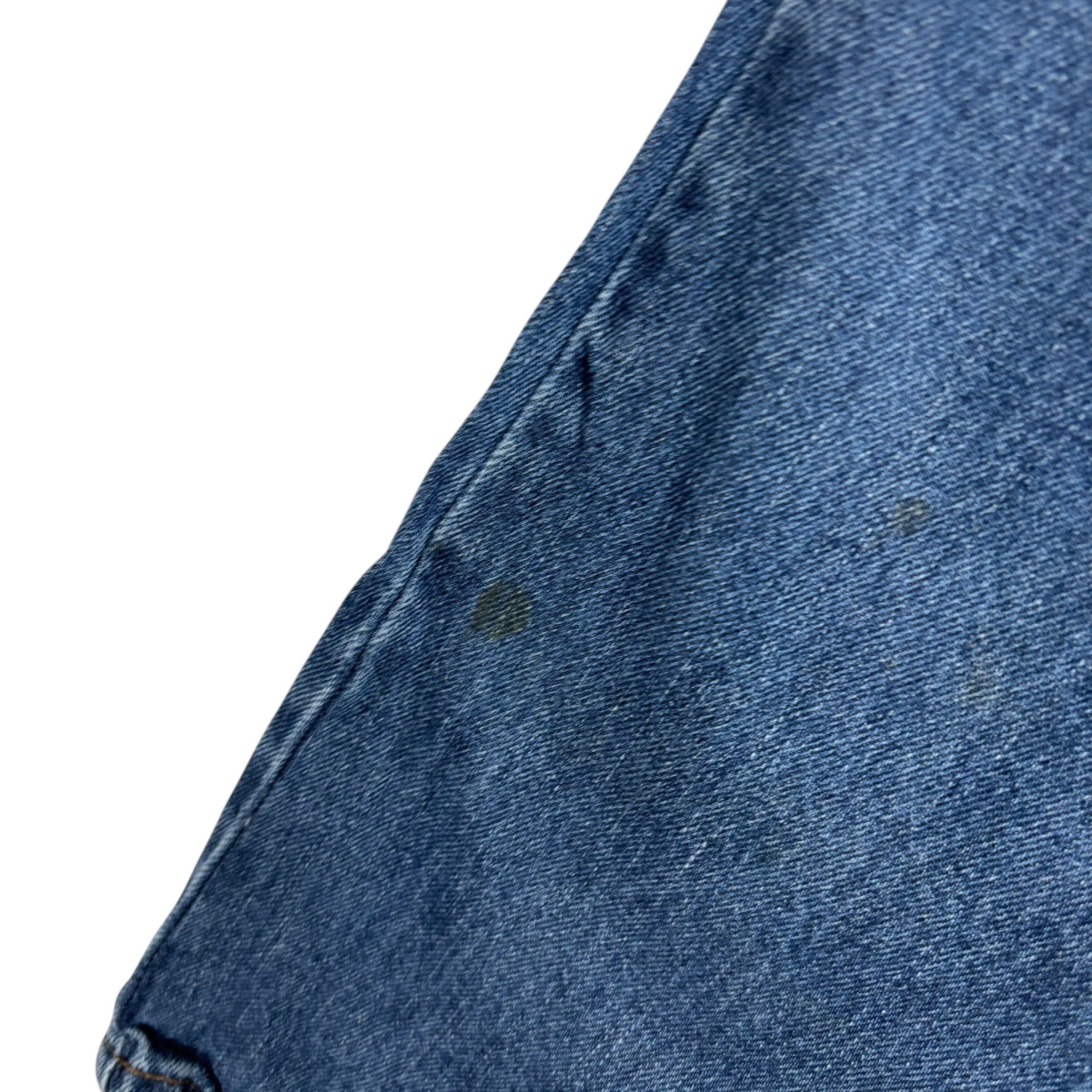 Levis 505 Jeans W36 L34 Mens Mid Blue Regular Straight Fit Vintage Denim (F)