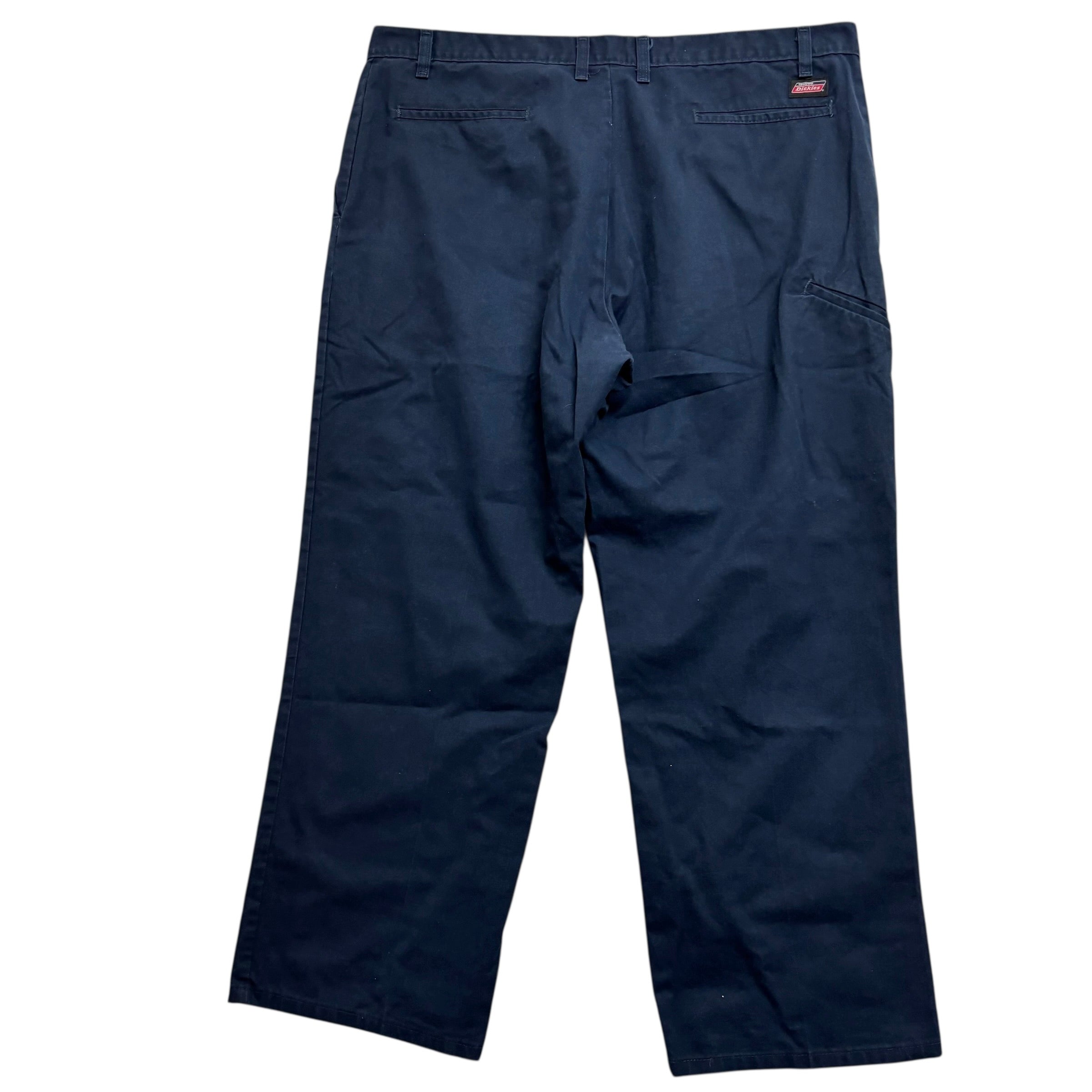 Dickies Chino Trousers W40 L29 Mens Navy Blue Baggy Relaxed Straight Fit