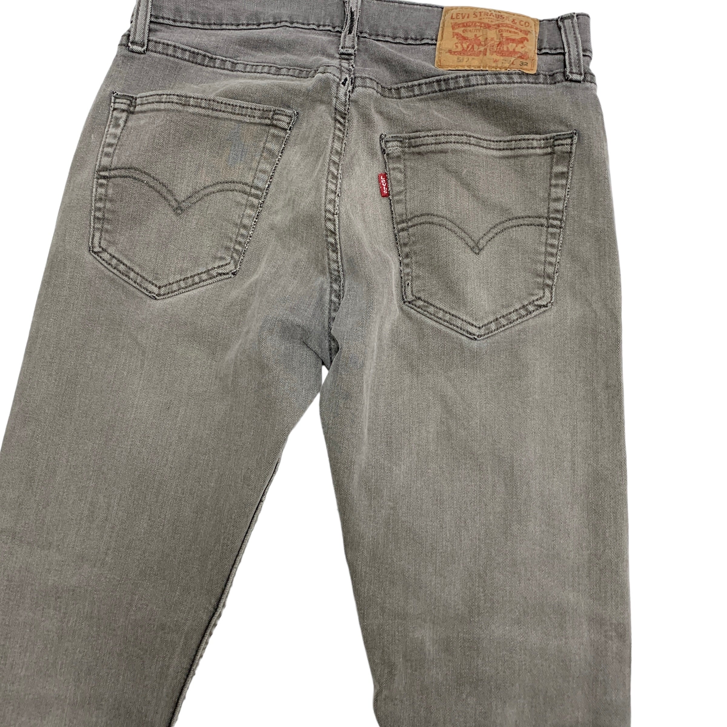 Levis 512 Jeans W29 L25 Mens Grey Slim Taper Fit Stretch Denim